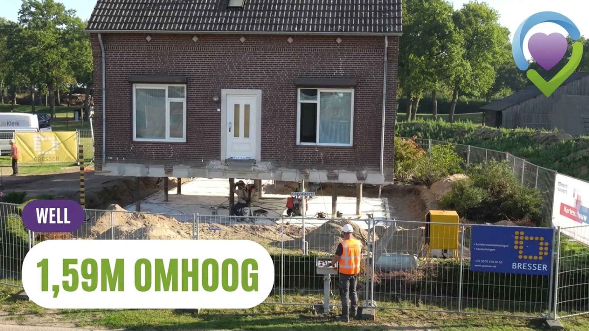 Well House Raised Over 1.5 Meters on Piles to Defeat Maas Flooding