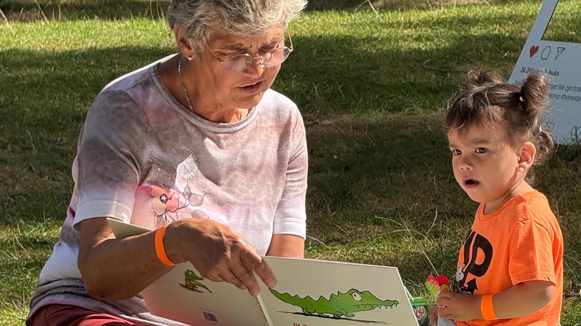Stralende gezichten tijdens speeltuindag