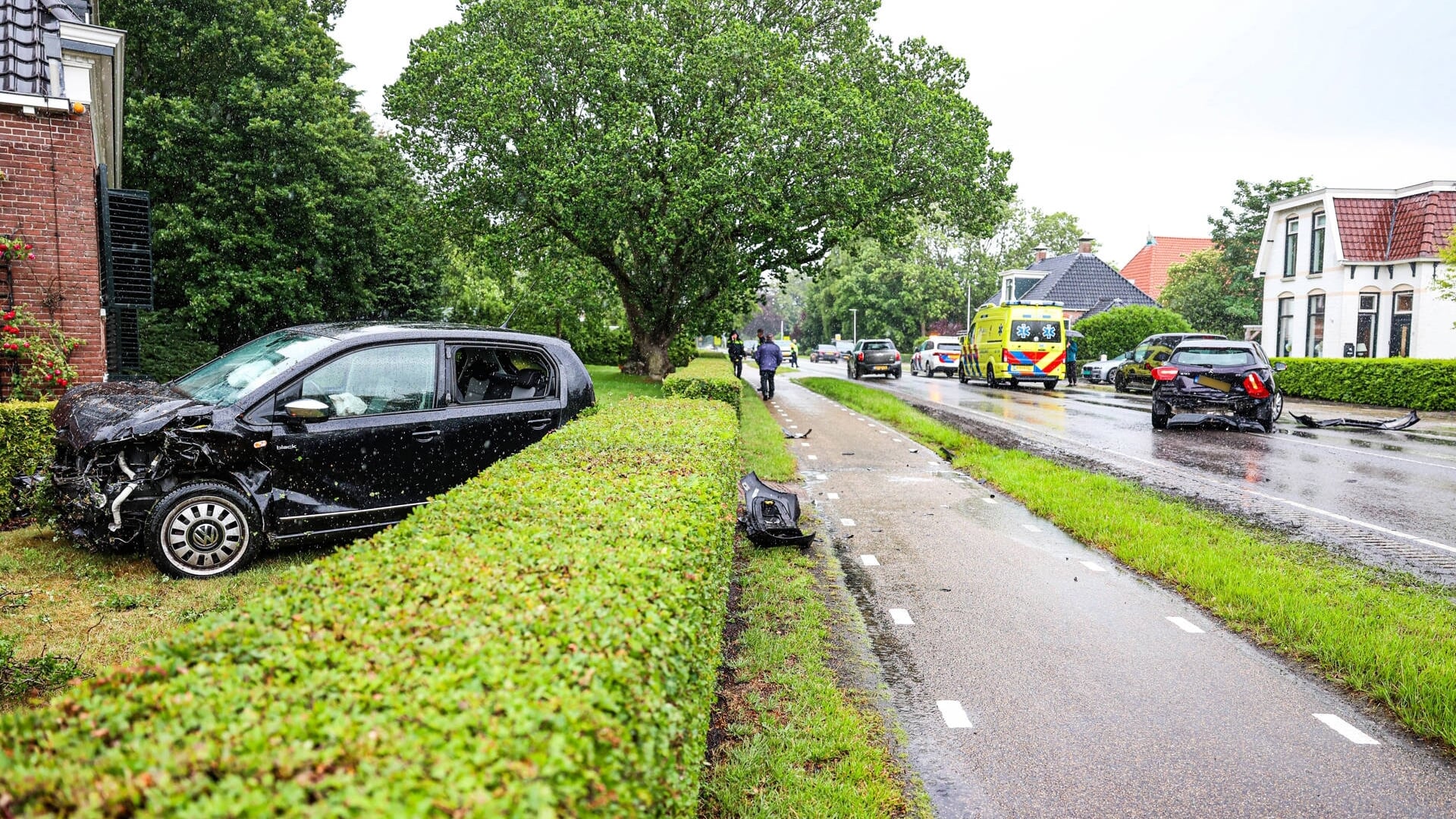 Forse schade bij ongeval in Oudeschoot