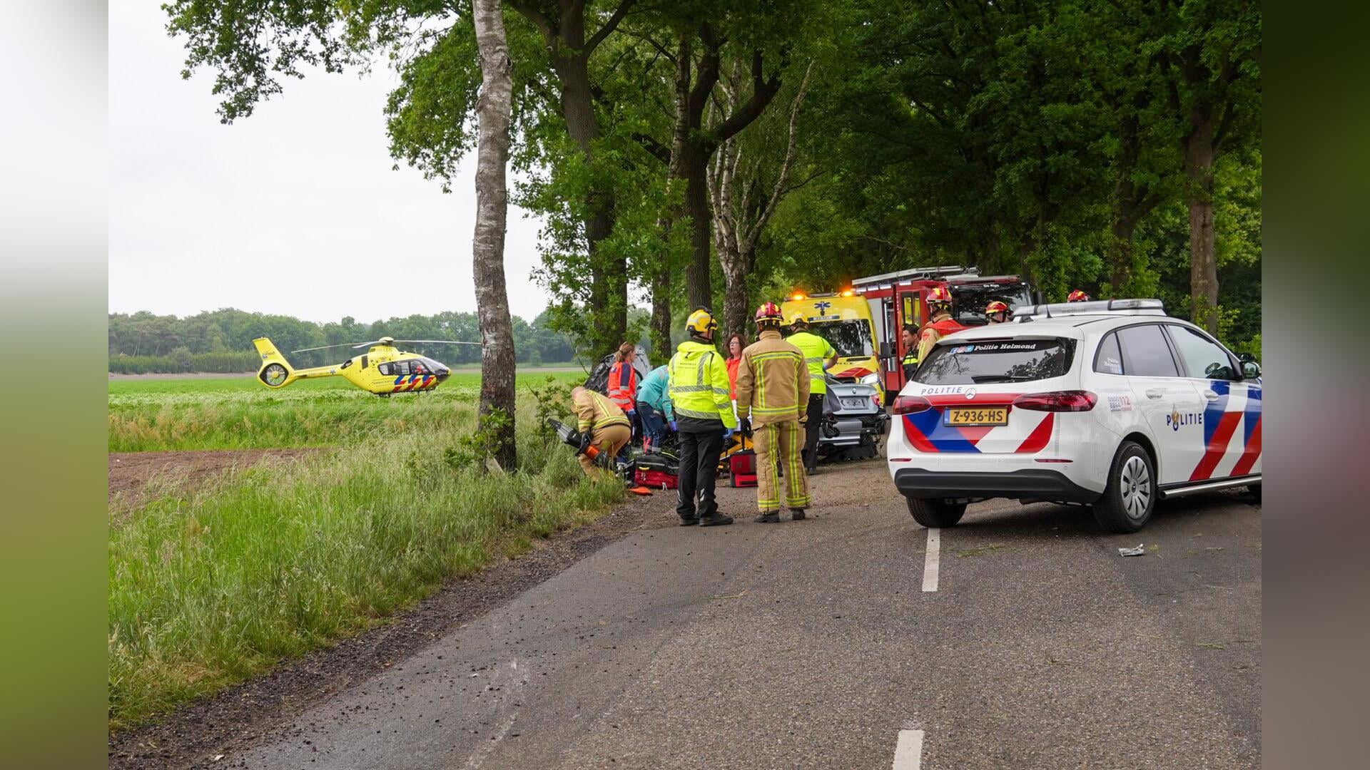 Ernstig ongeval in Milheeze; traumahelikopter geland