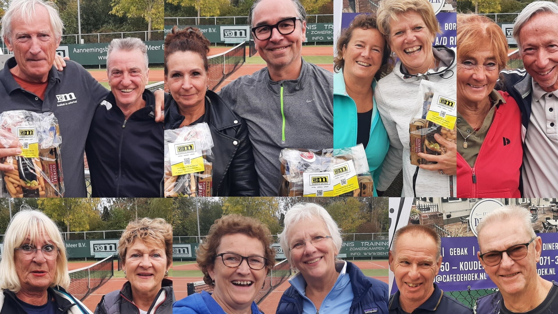Winnaars v.d. Meer 50+ tennistoernooi
