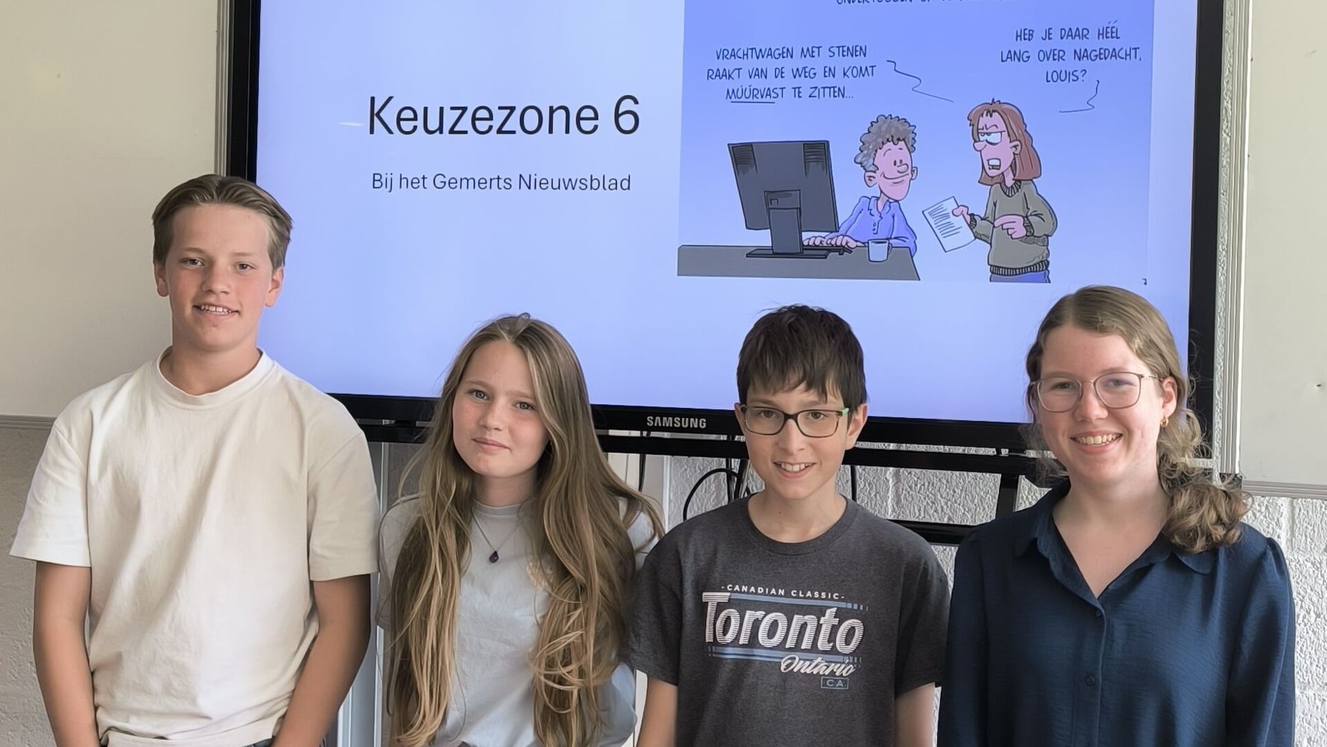 Leerlingen van het Macropedius zijn voor een paar weken journalist bij het Gemerts Nieuwsblad: ‘Lere