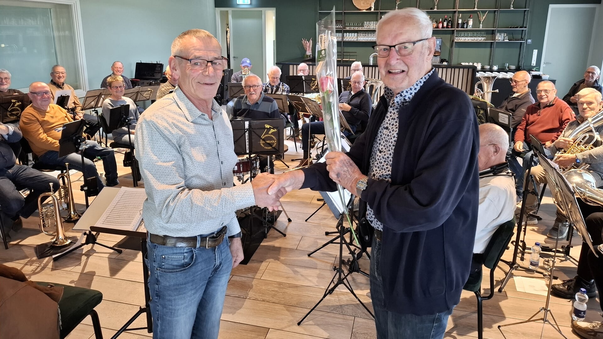 Albert Daniëls viert zijn 90e natuurlijk met muziek