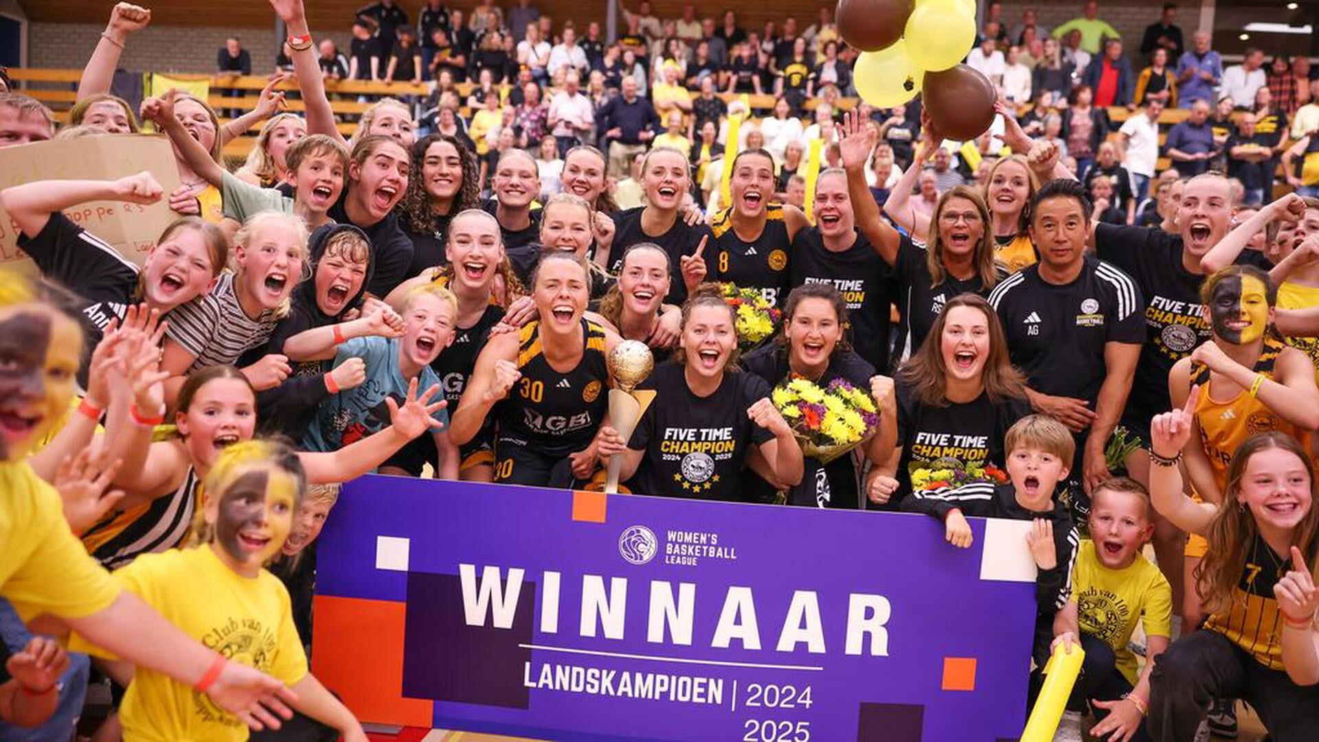 Grasshoppers Dames 1 landskampioen; zaterdag huldiging