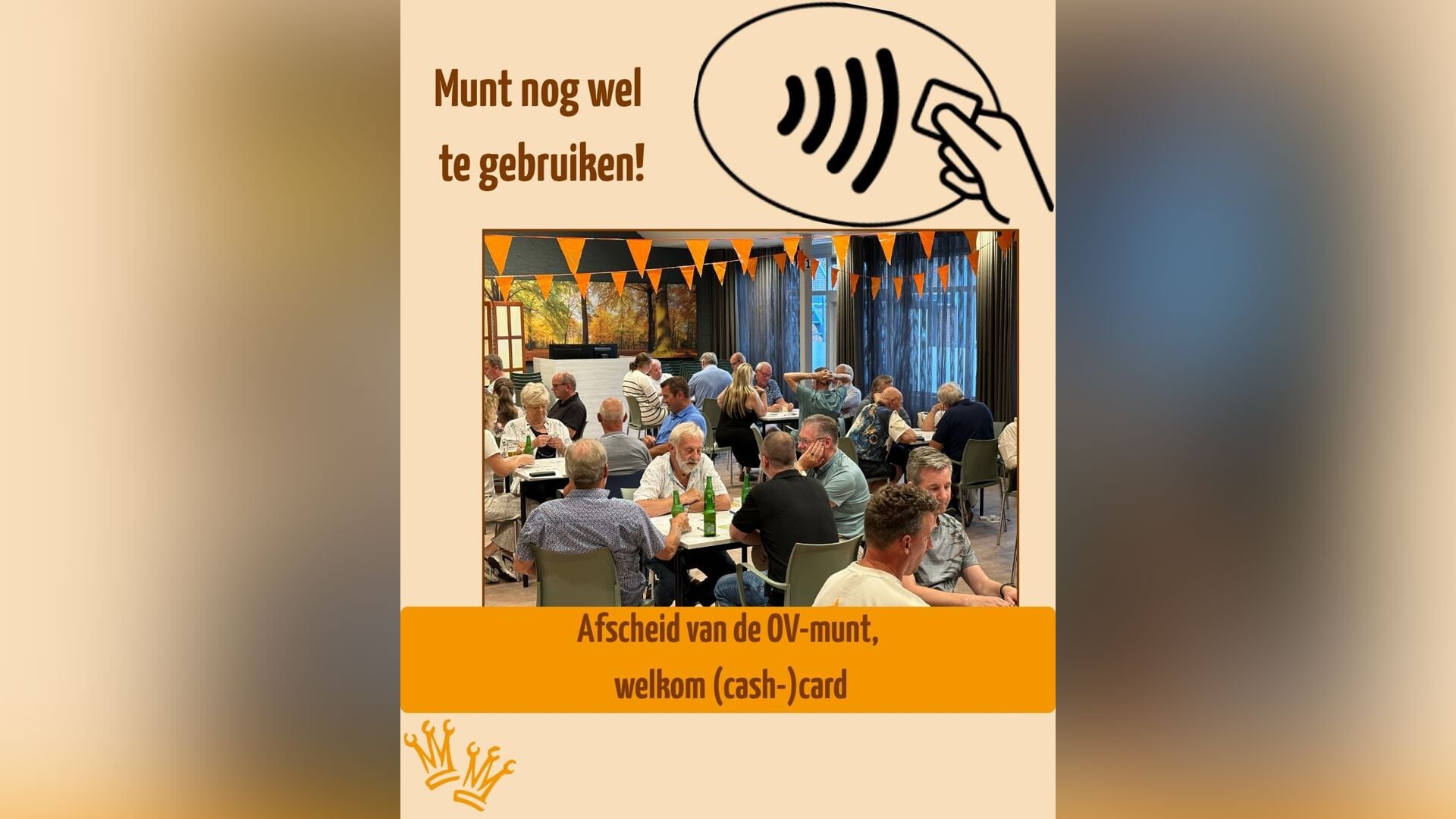 Oranjevereniging Rijnsburg vervangt betaalmunt door elektronische kaart