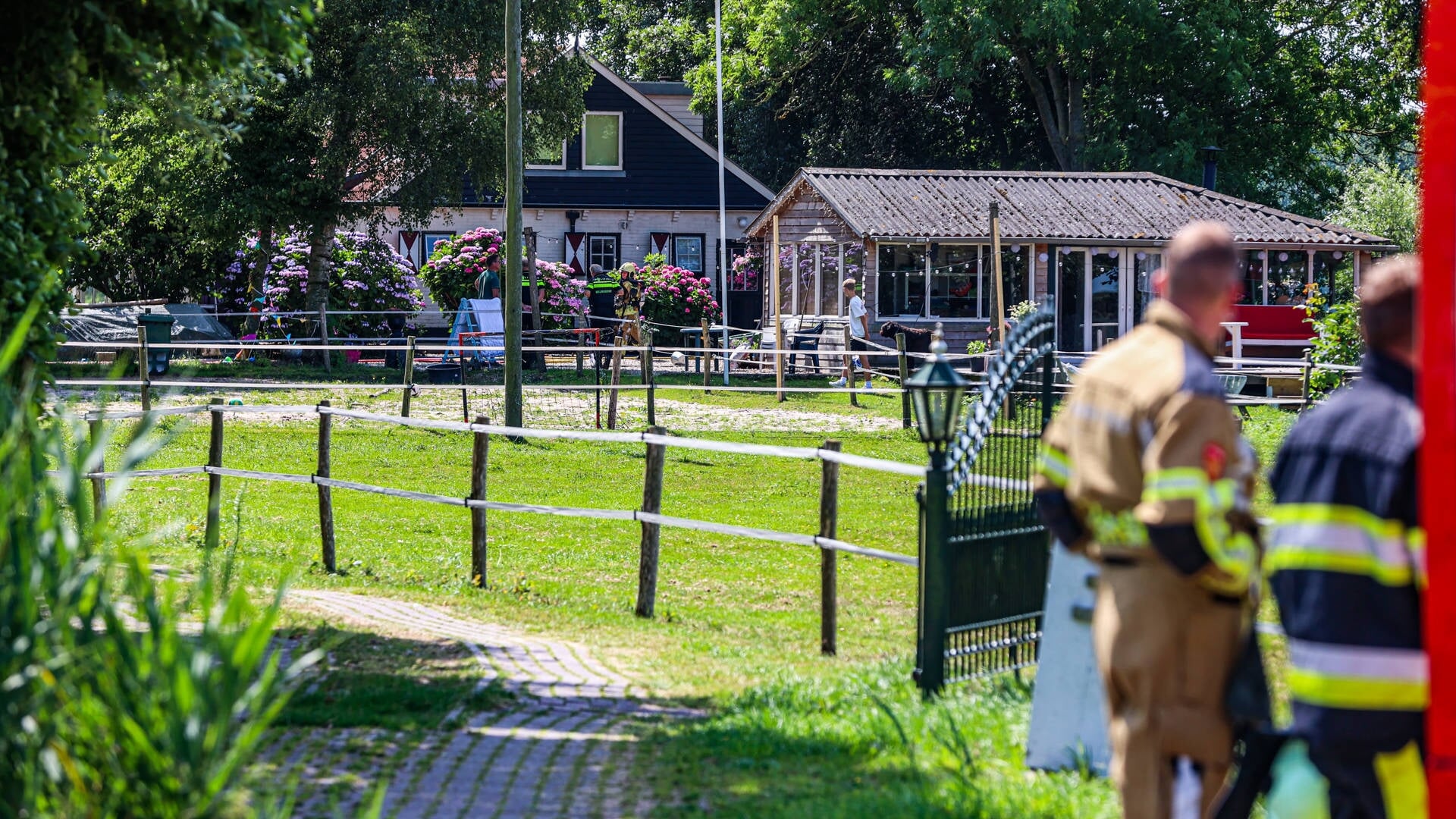 Brand in chalet bij Terband