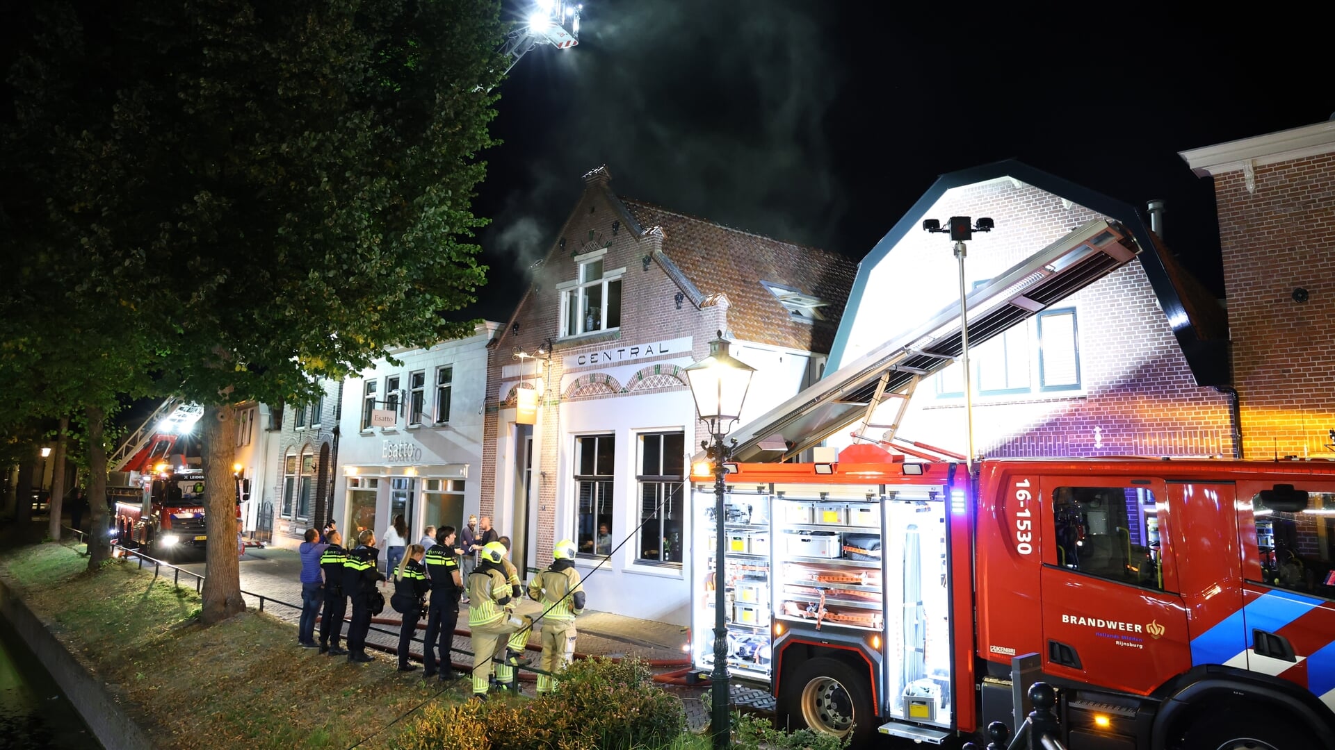 Brand in restaurant aan de Vliet Noordzijde