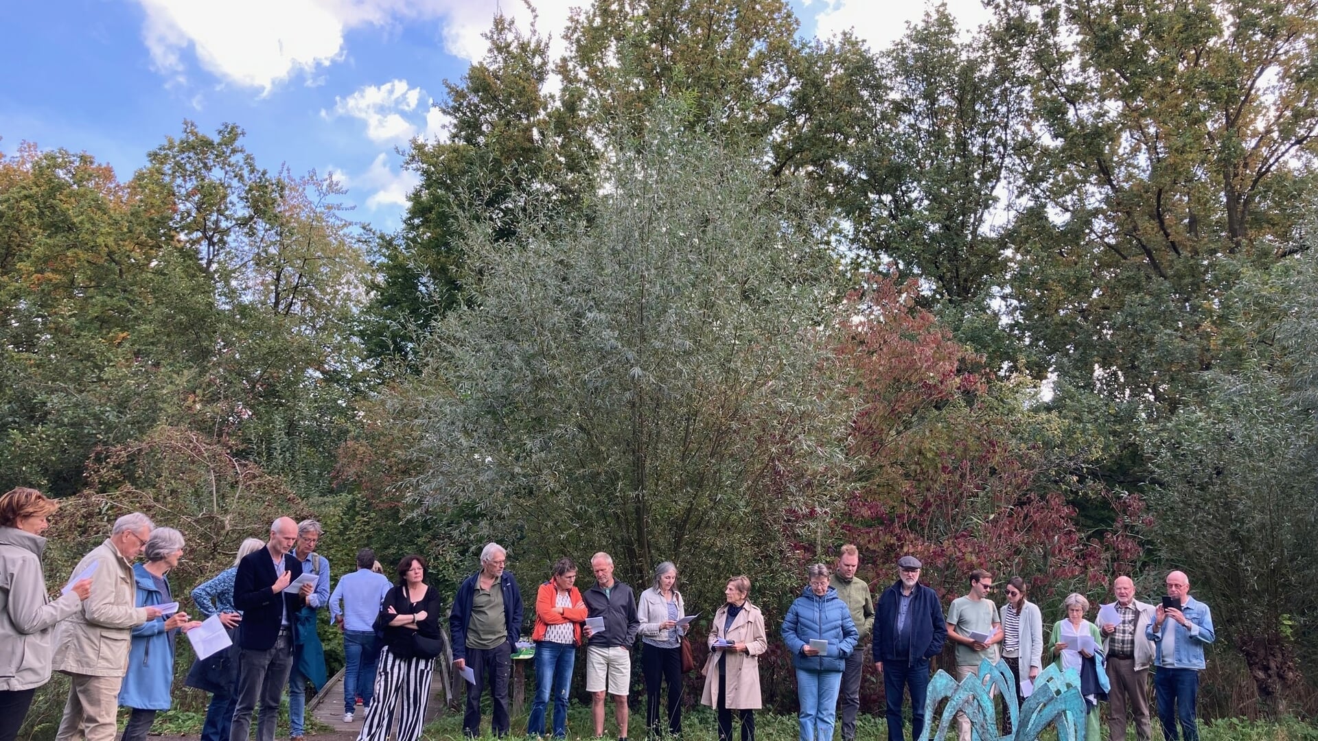 Drukbezochte Heemtuin tijdens de Kunstroute