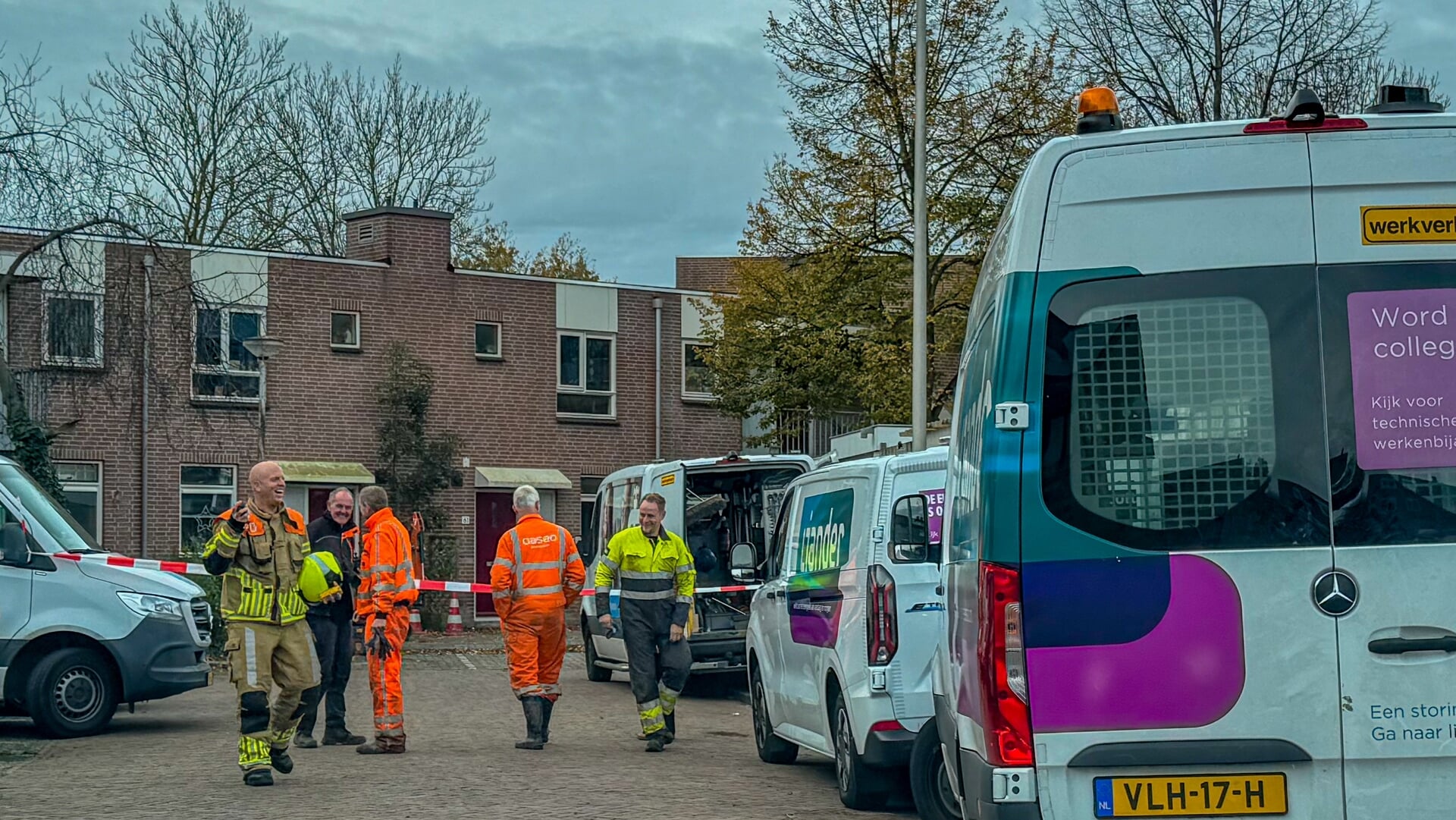 Gaslek aan de Hella Haassestraat