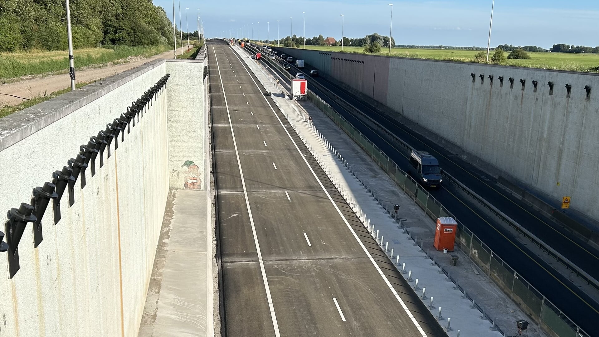 Prinses Margriettunnel dicht: eerst vanavond richting Joure, weekend beide rijrichtingen
