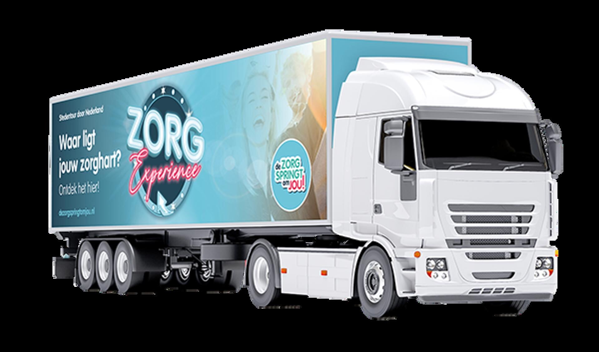 Zorggroep Noordwest-Veluwe Met Zorg-truck Op Boulevard Harderwijk ...