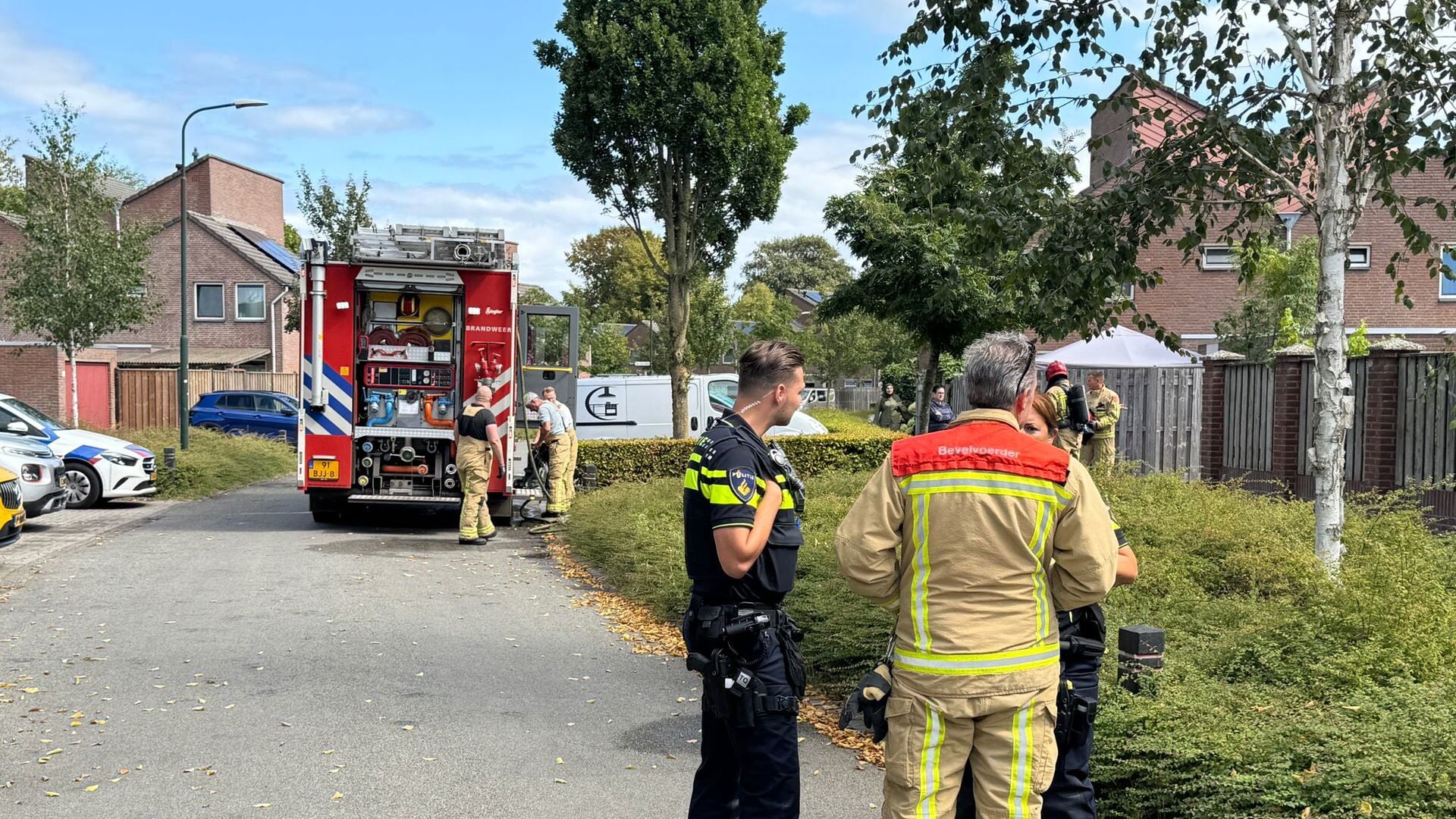 Garage in brand in Gemert