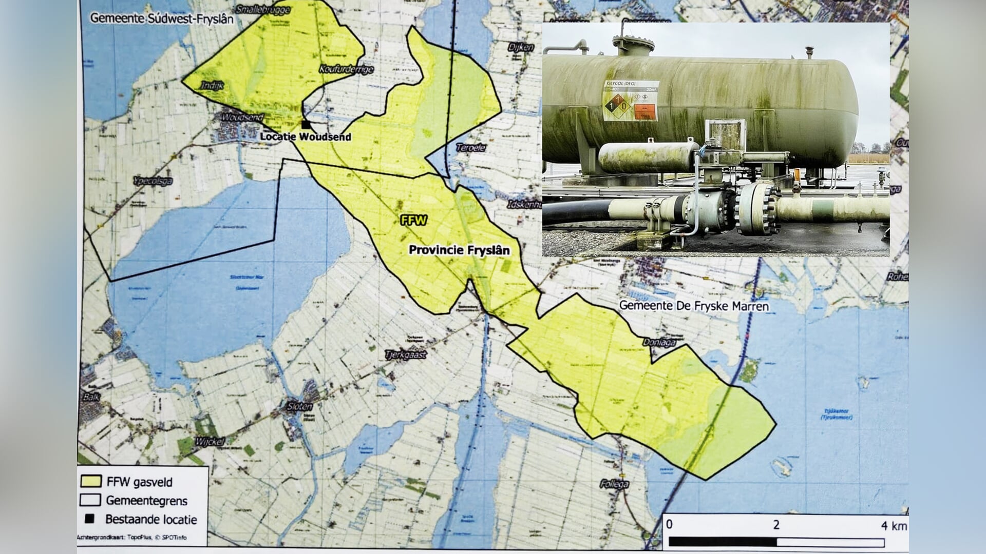 Advies: Onderzoek naar bodemdaling door gaswinning bij locatiekeuze Friesland-Follega-Woudsend