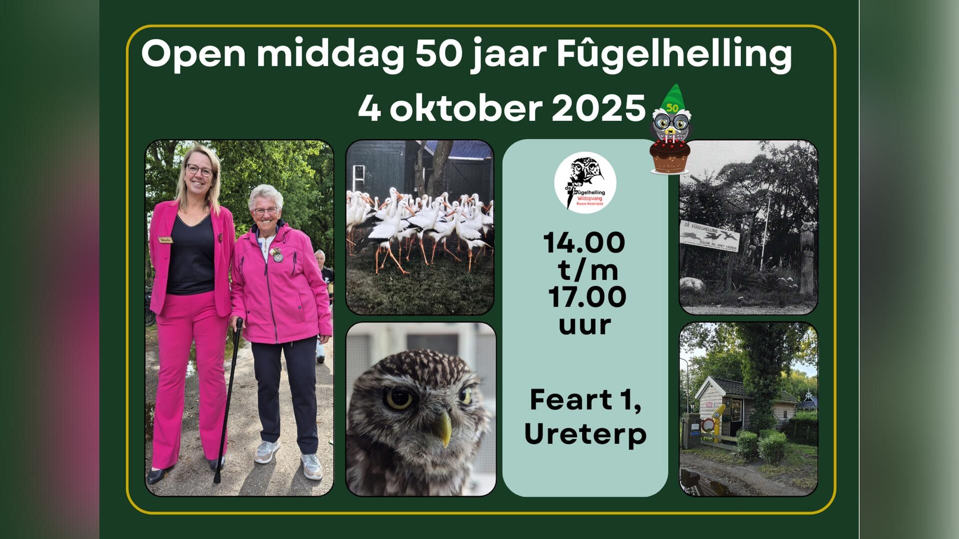Open middag 50-jarig bestaan de Fûgelhelling in Ureterp