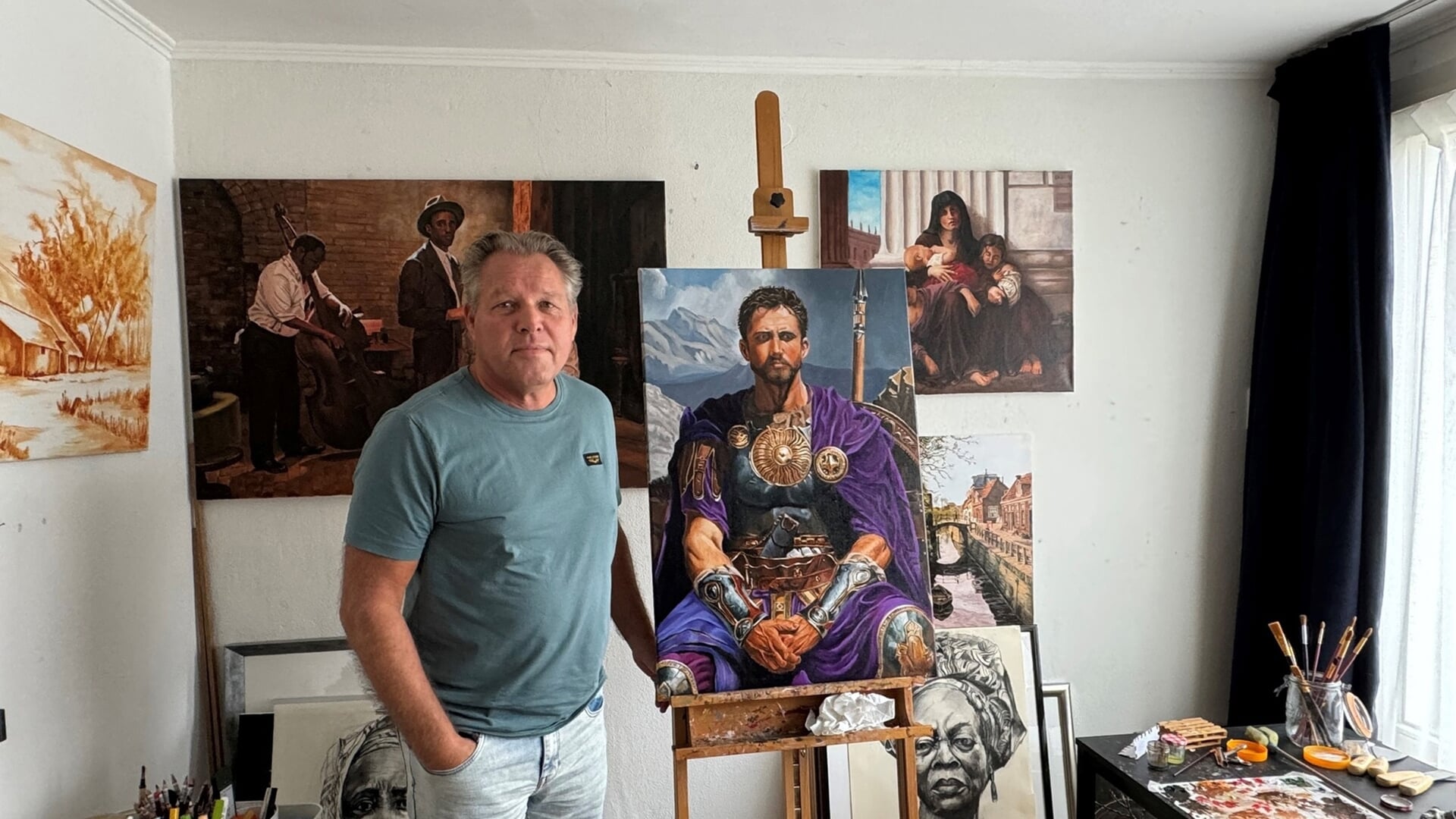 Expositie fijnschilder Antoon van den Broek