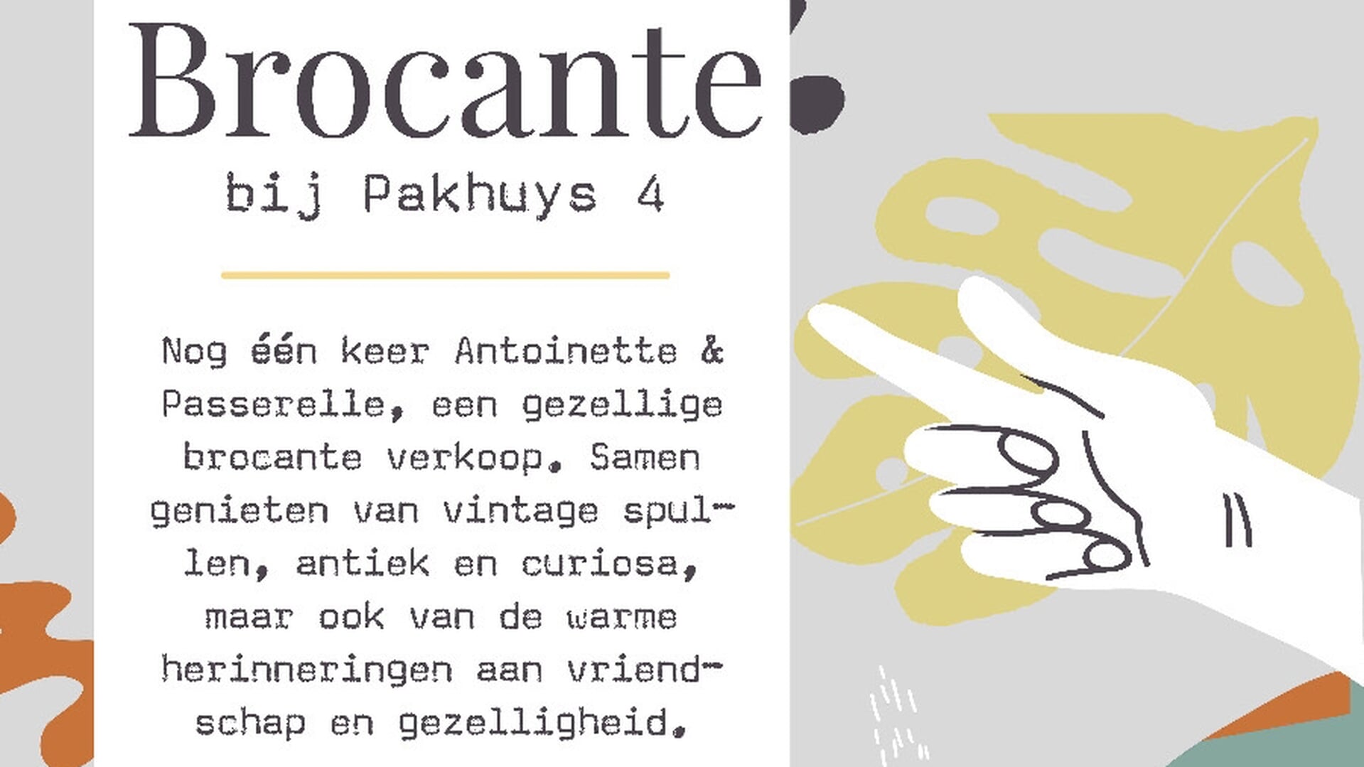 Nog één keer brocanteverkoop Passerelle en Antoinette: Eerbetoon aan vriendschap en passie voor anti