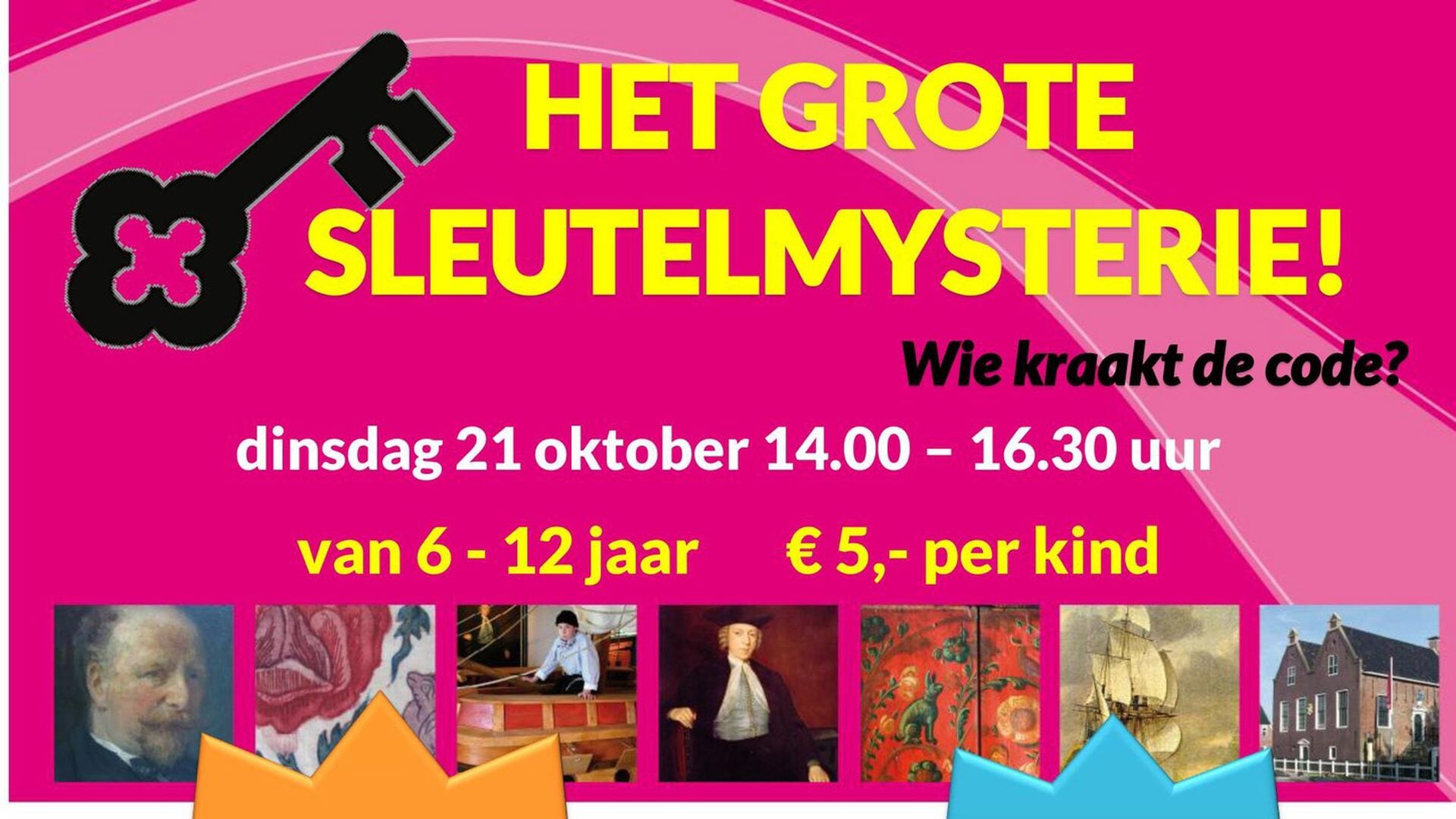 Museum Hindeloopen organiseert in de herfstvakantie Het Grote Sleutelmysterie! Wie kraakt de code?