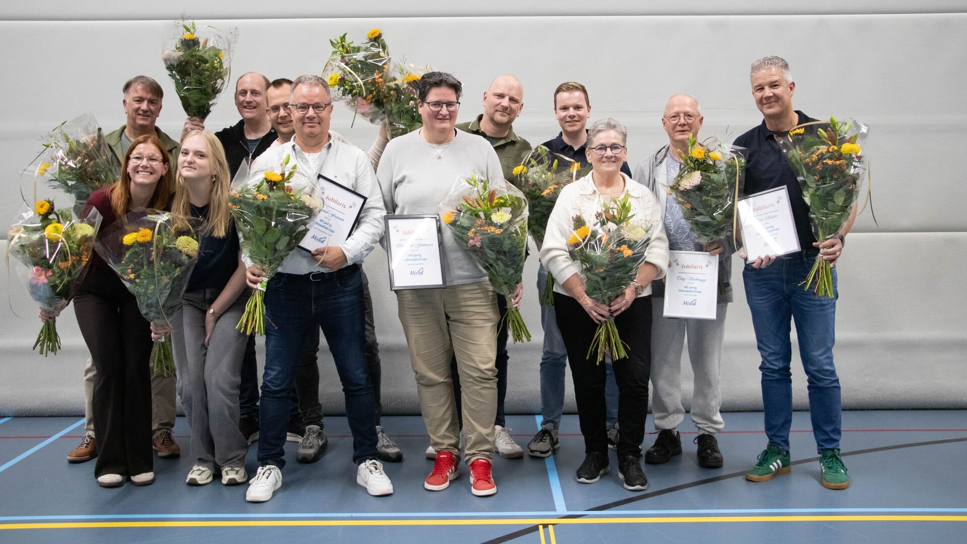 BC Mixed huldigt jubilarissen