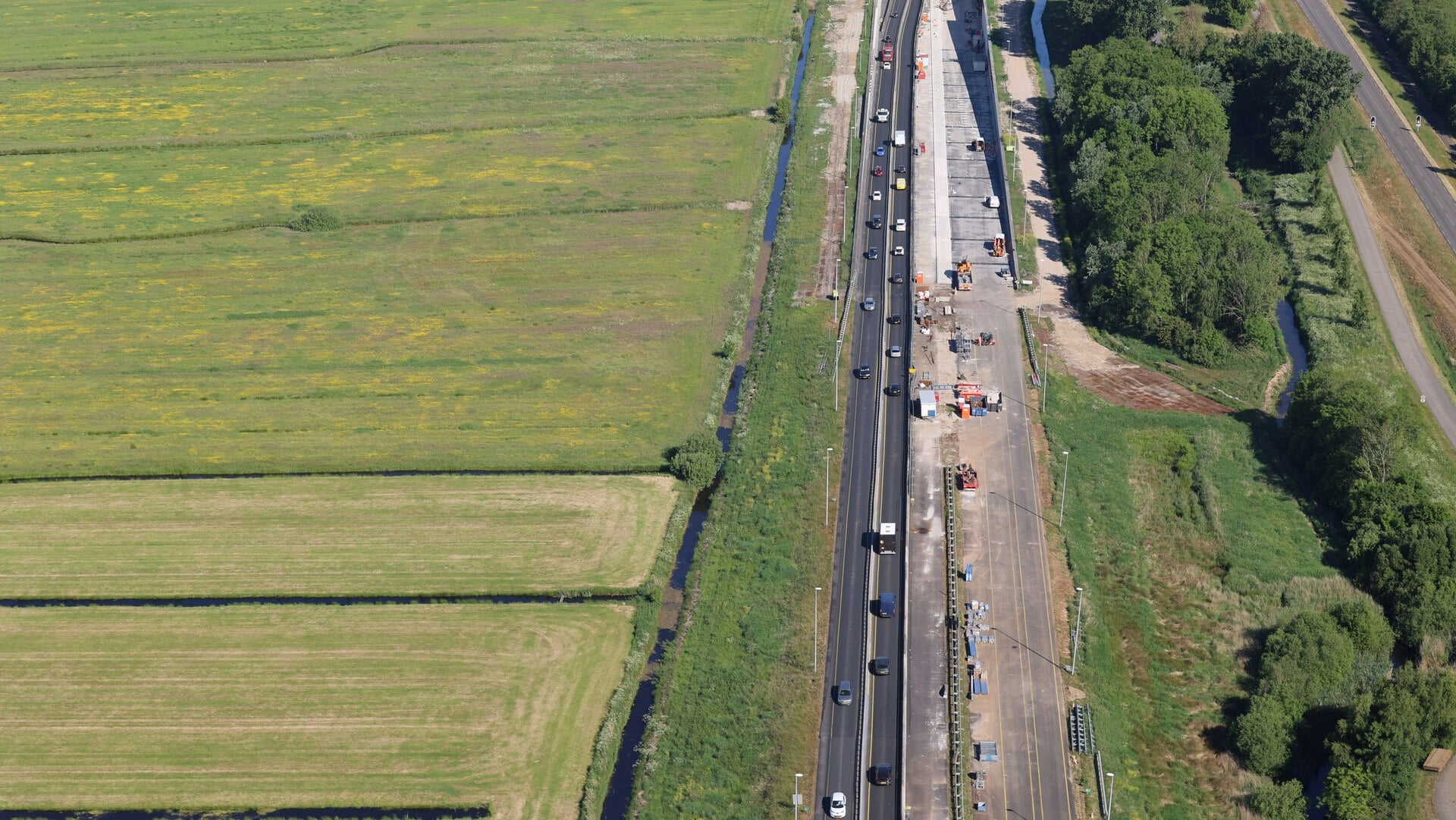 A7 tussen Joure en Sneek het hele weekend afgesloten