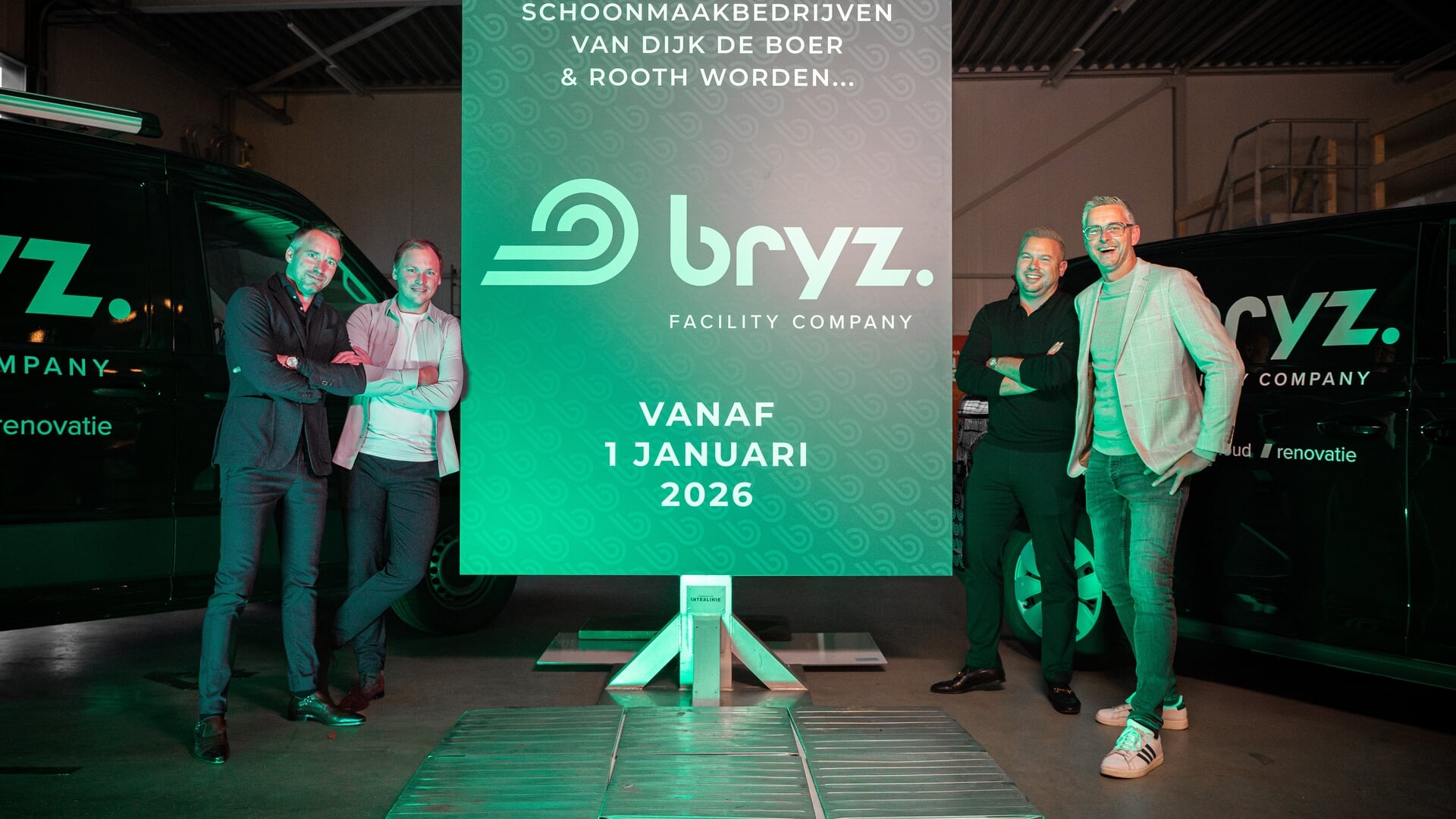 Van Dijk & De Boer en Rooth gaan samen verder onder nieuwe naam: Bryz Facility Company