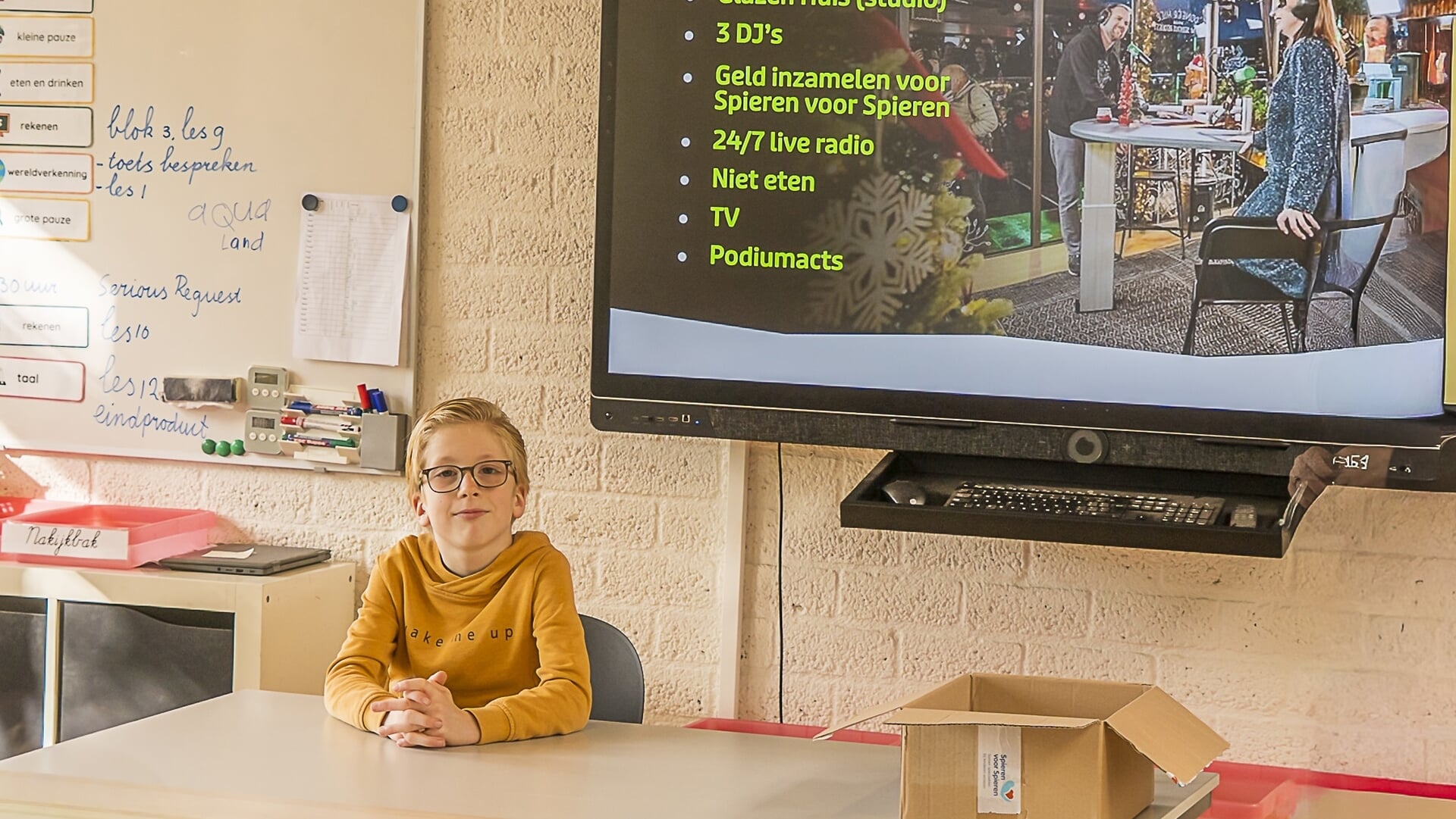 Steun Spieren voor Spieren met carnavalsembleem van Ferre
