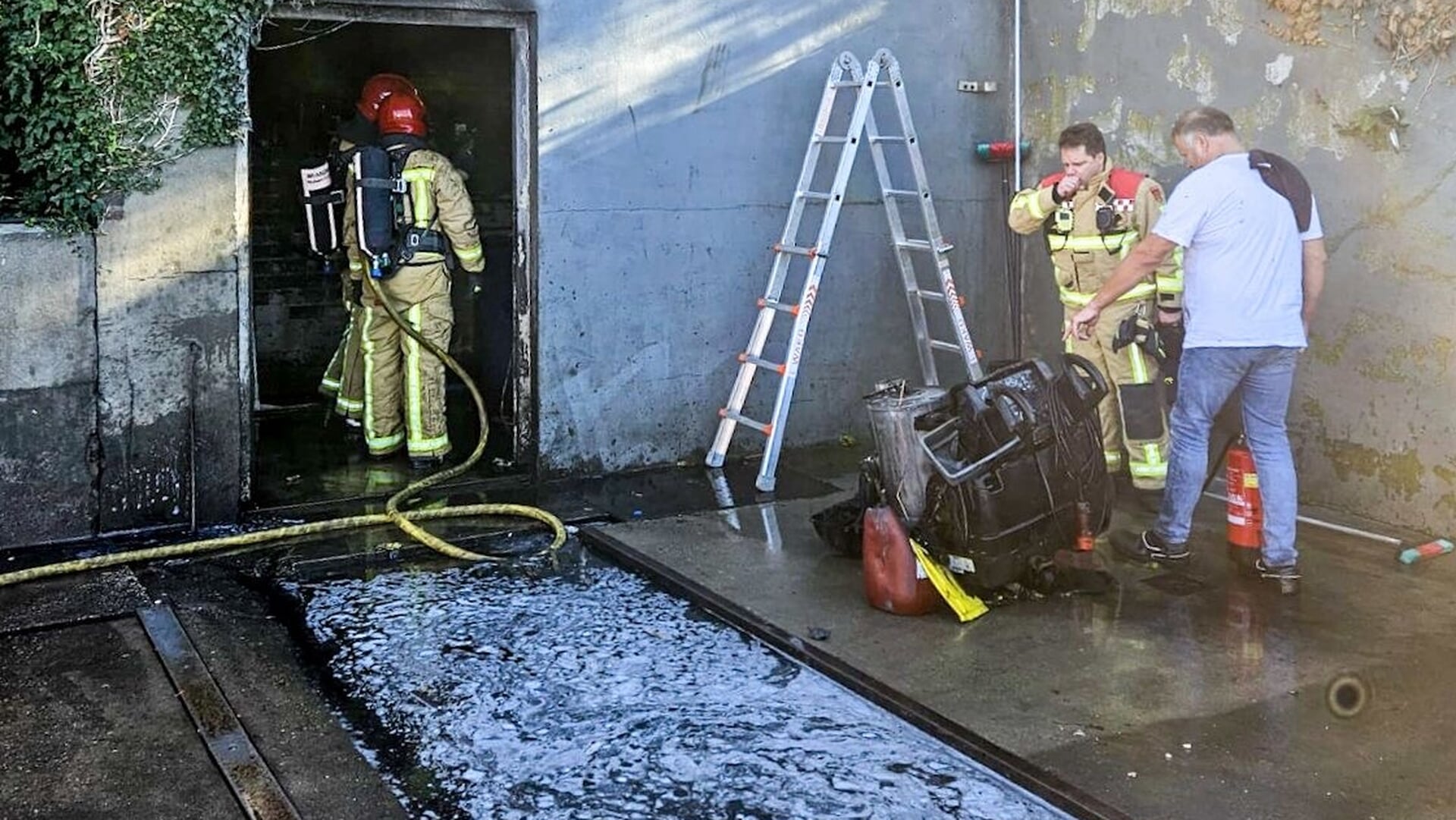 Schuurbrand in Bakel