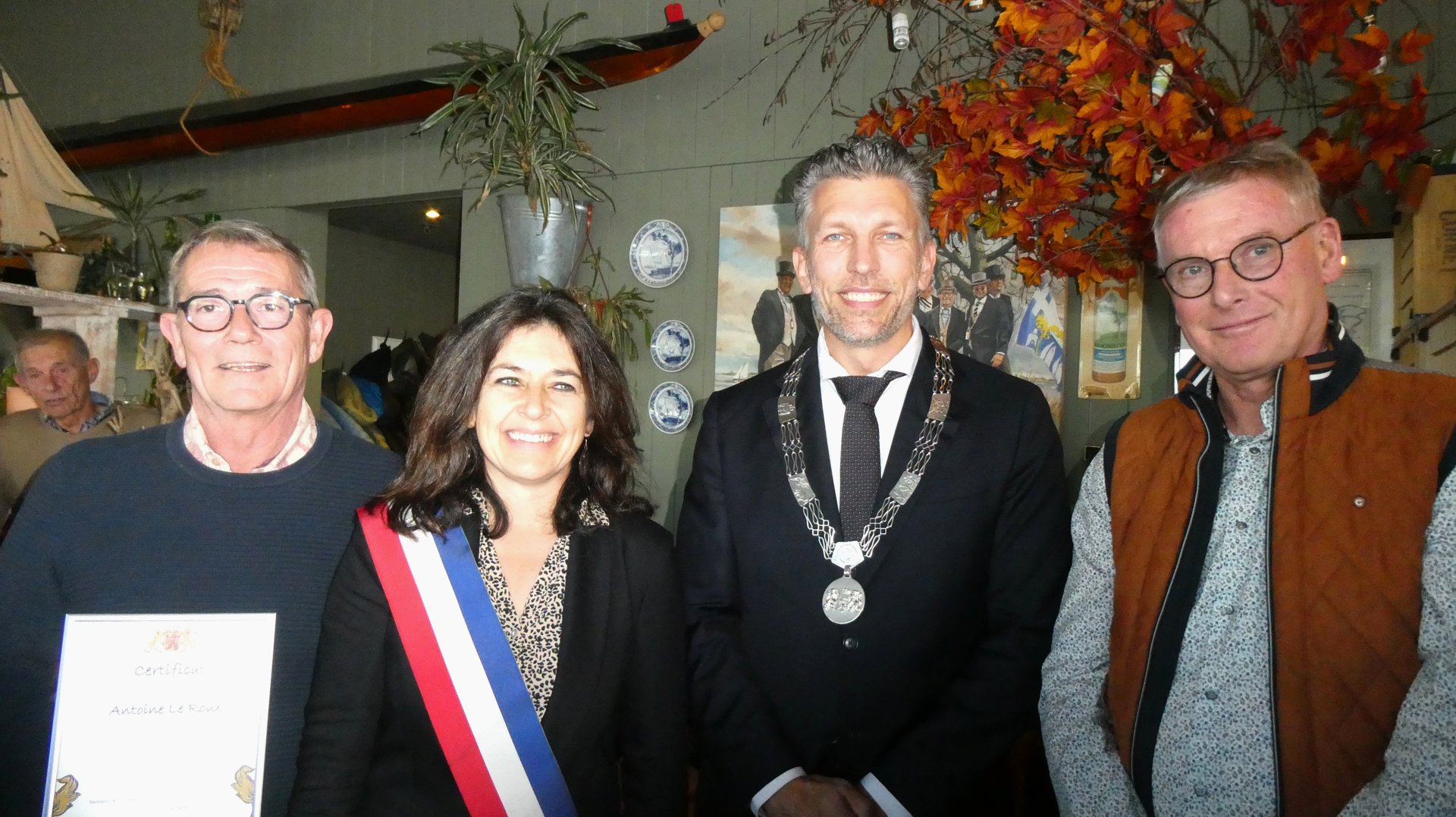 Mijlpaal voor Stichting Jumelage Warmond-Champigné