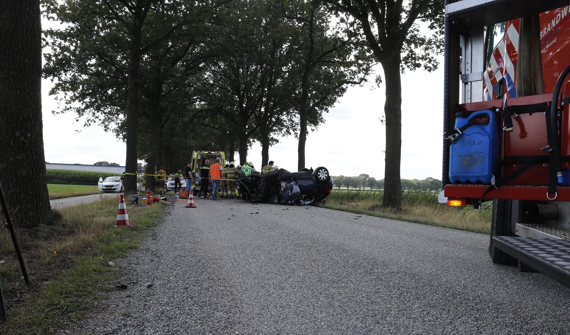 Vader en kindje gewond bij eenzijdig ongeluk op De Quayweg in Landhorst