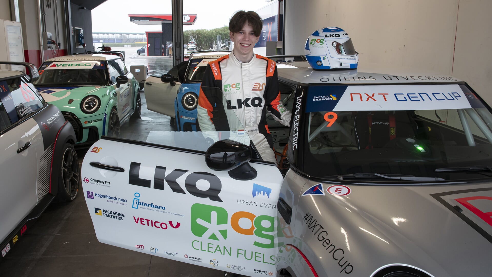 Lukas Stiefelhagen (16) uit Leersum gaat van start in de elektrische NXT Gen Cup