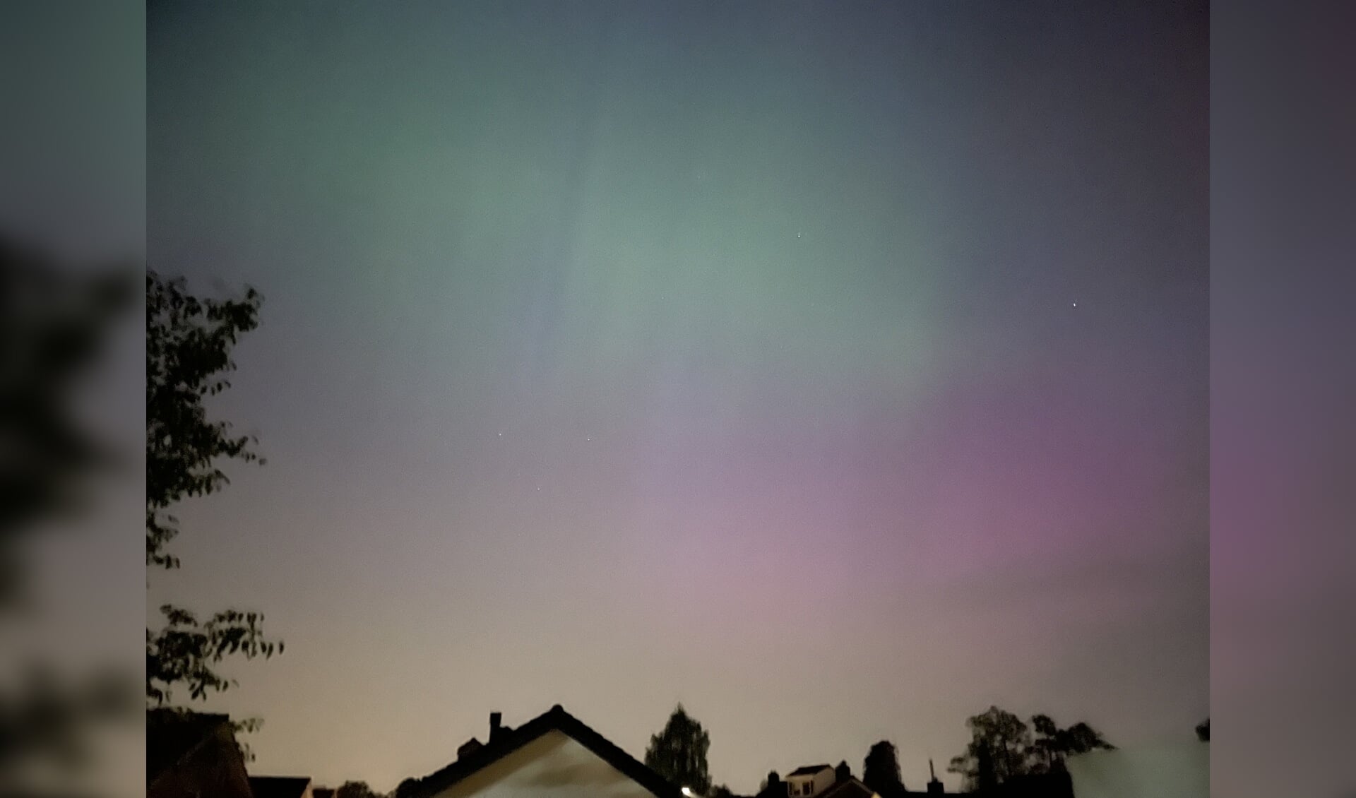 Noorderlicht ook boven Leusden-zuid goed zichtbaar
