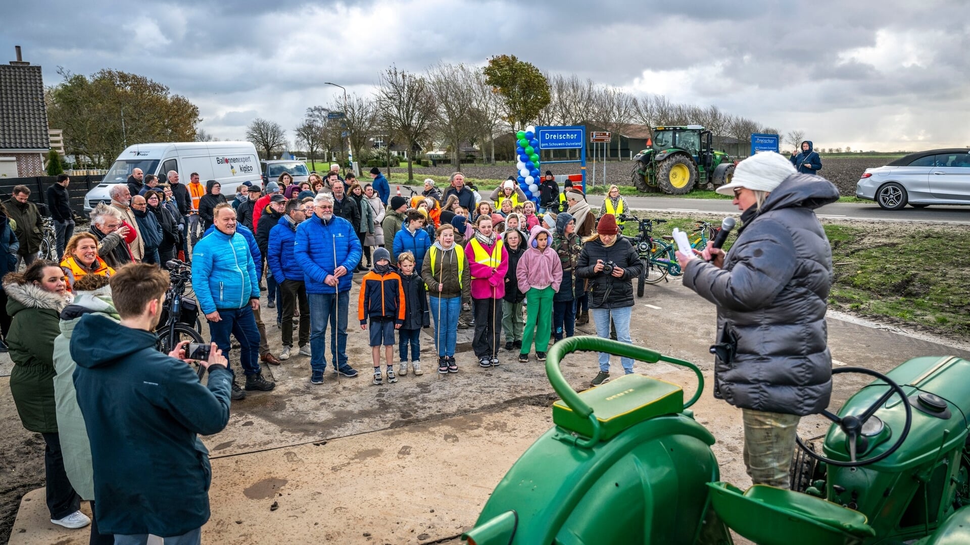 Feestje rondom opening fietspad