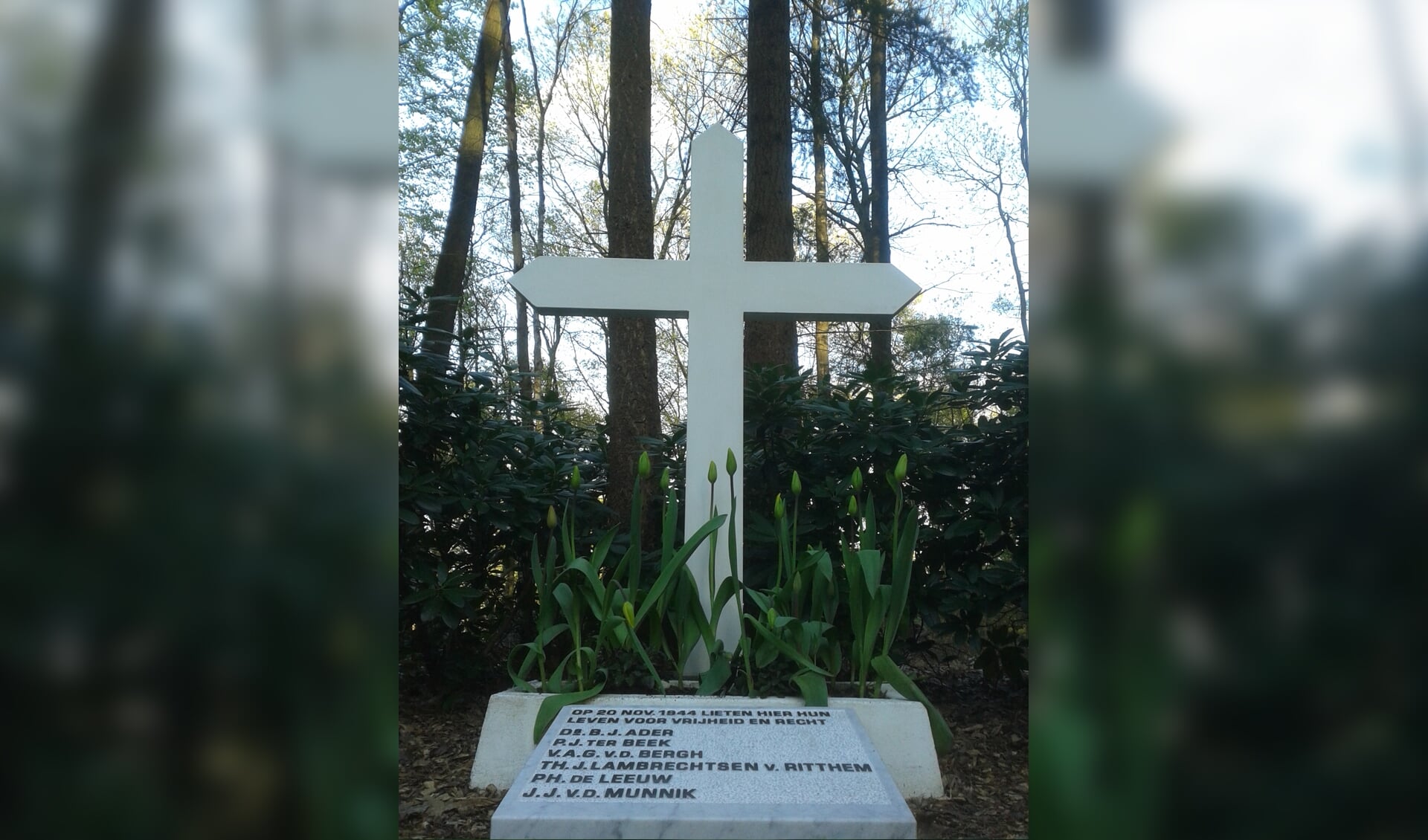 Dramatische-novemberdagen-herdacht--Ichthus-College-Veenendaal-organiseert-herdenking-bij-oorlogsmonument-het-Kruis-op-de-Berg