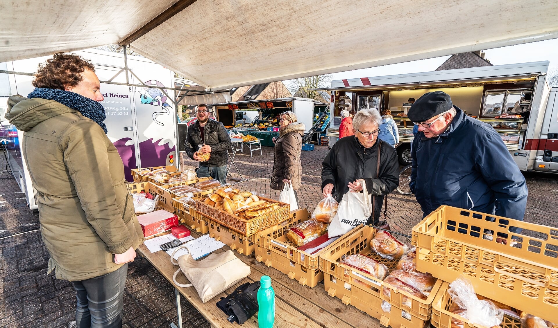 Eerste weekmarkt in Hagestein afgelopen woensdag