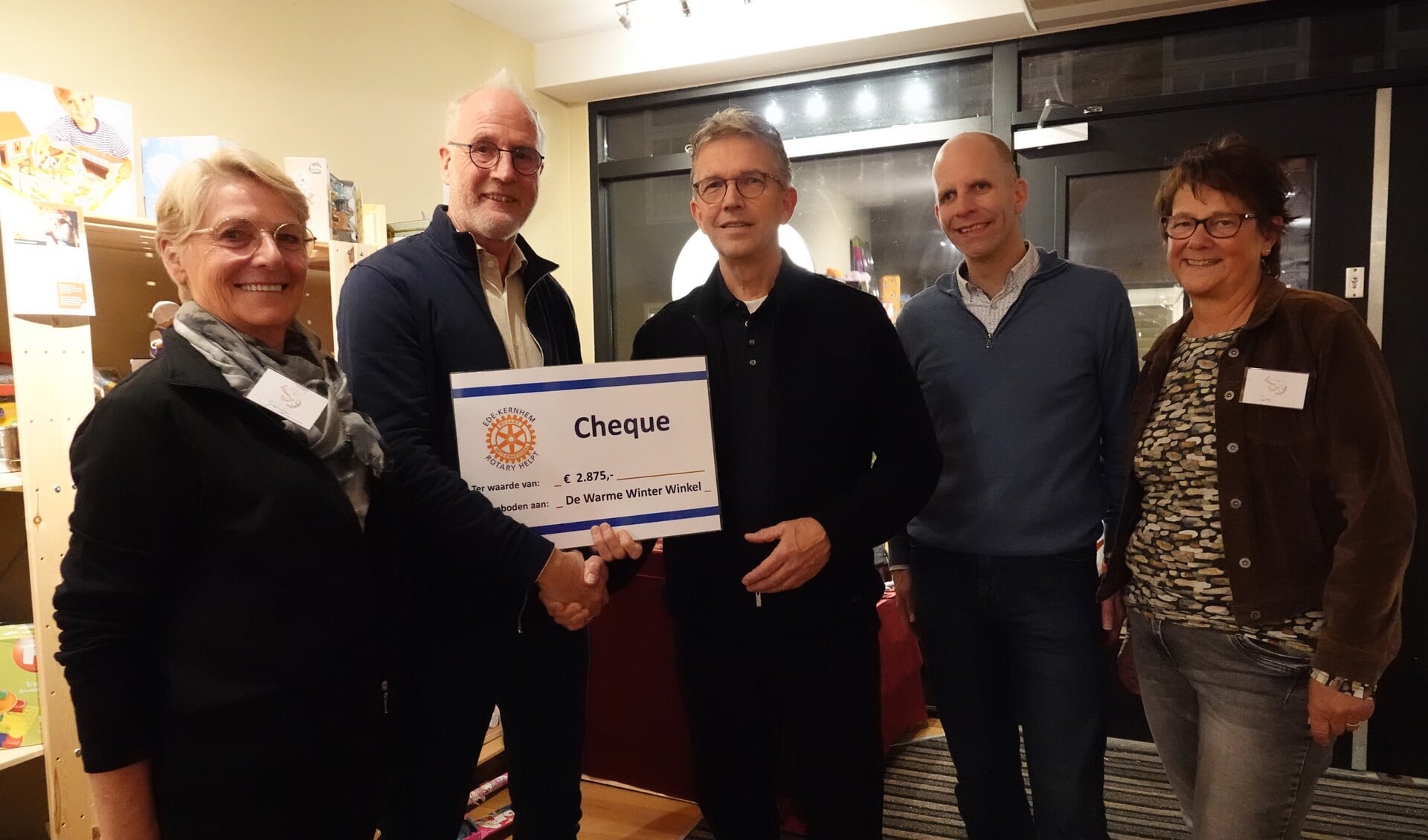 Rotary Club Ede Kernhem steunt de Warme Winter Winkel