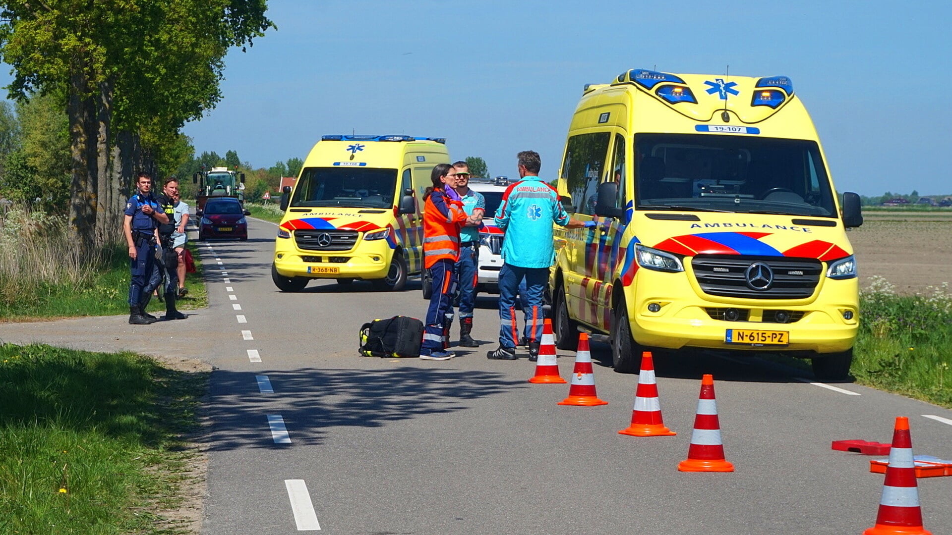 Kind valt hard met fiets