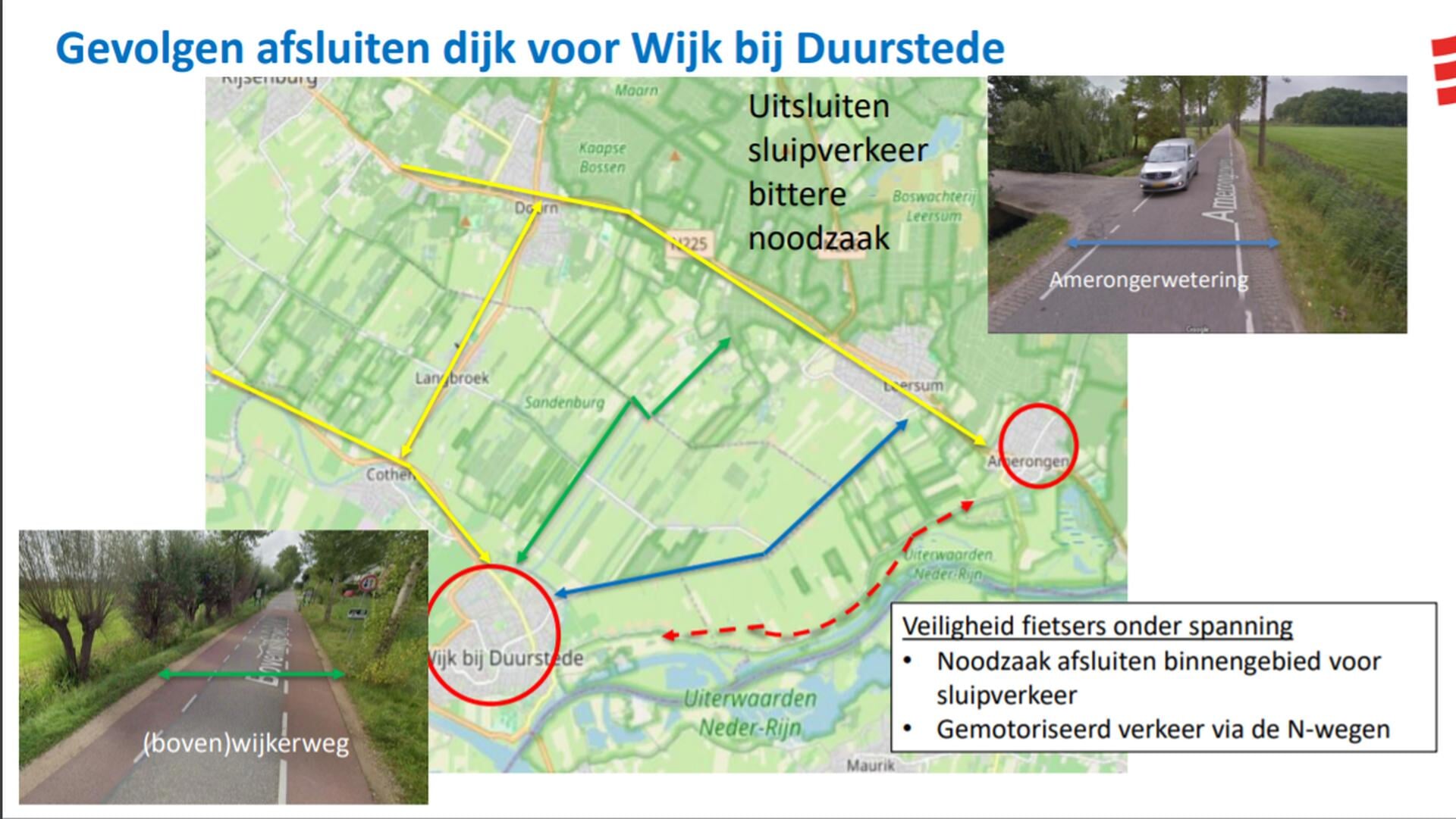 Vanaf medio 2025 gaat de Lekdijk tussen Wijk bij Duurstede en Amerongen voor 1,5 jaar dicht
