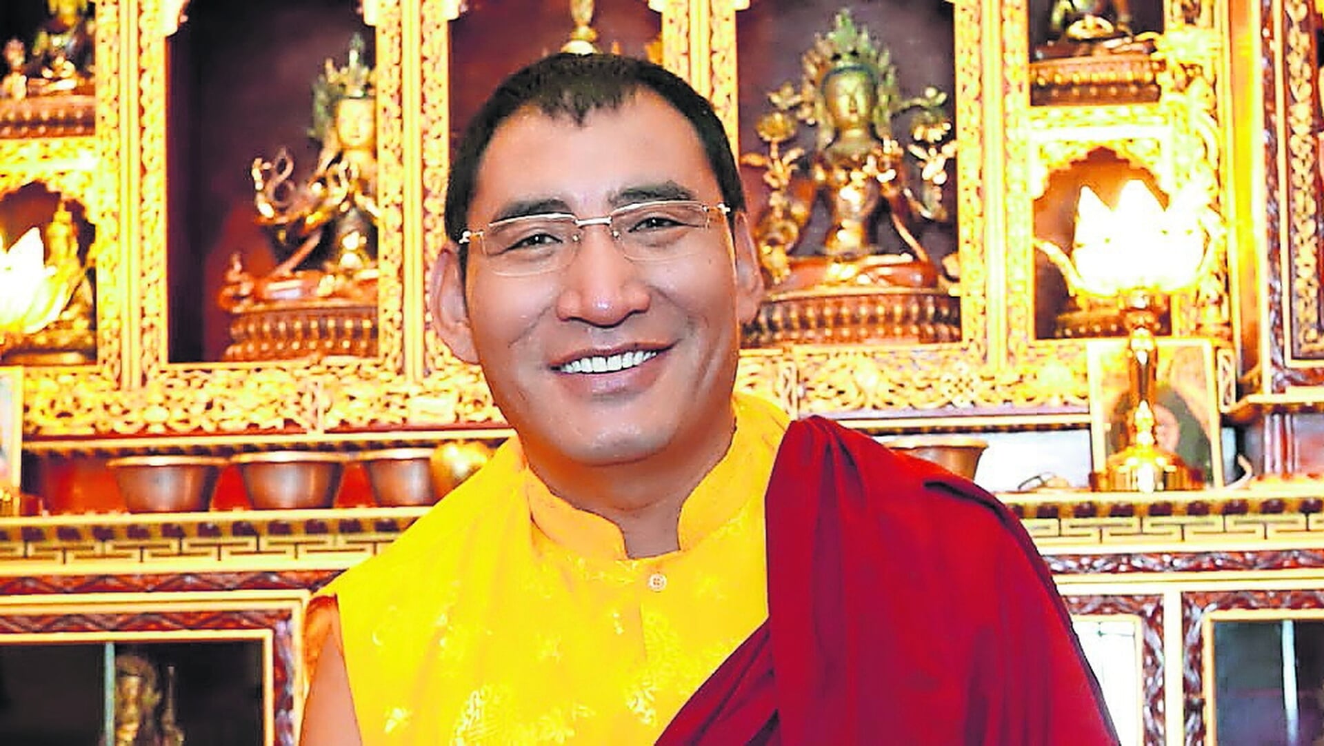 Tibetaanse lama in Burgh-Haamstede