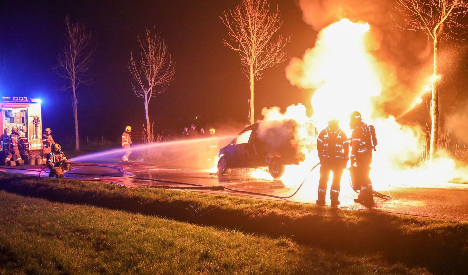 Tankfout veroorzaakt autobrand