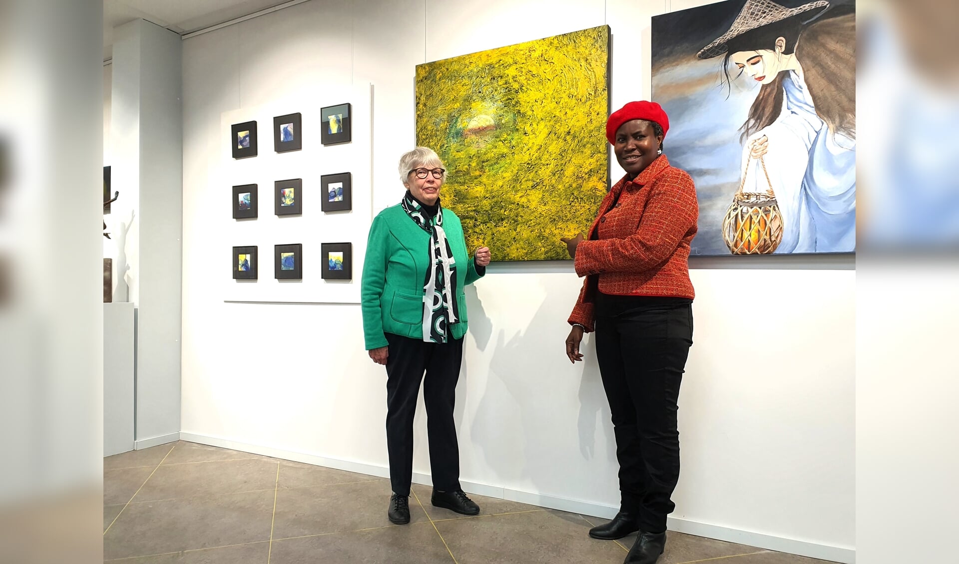 Edese Leida Lok exposeert haar werk in Bennekomse Galerie Bonaventura: ‘Ik ben een beetje een laatbl