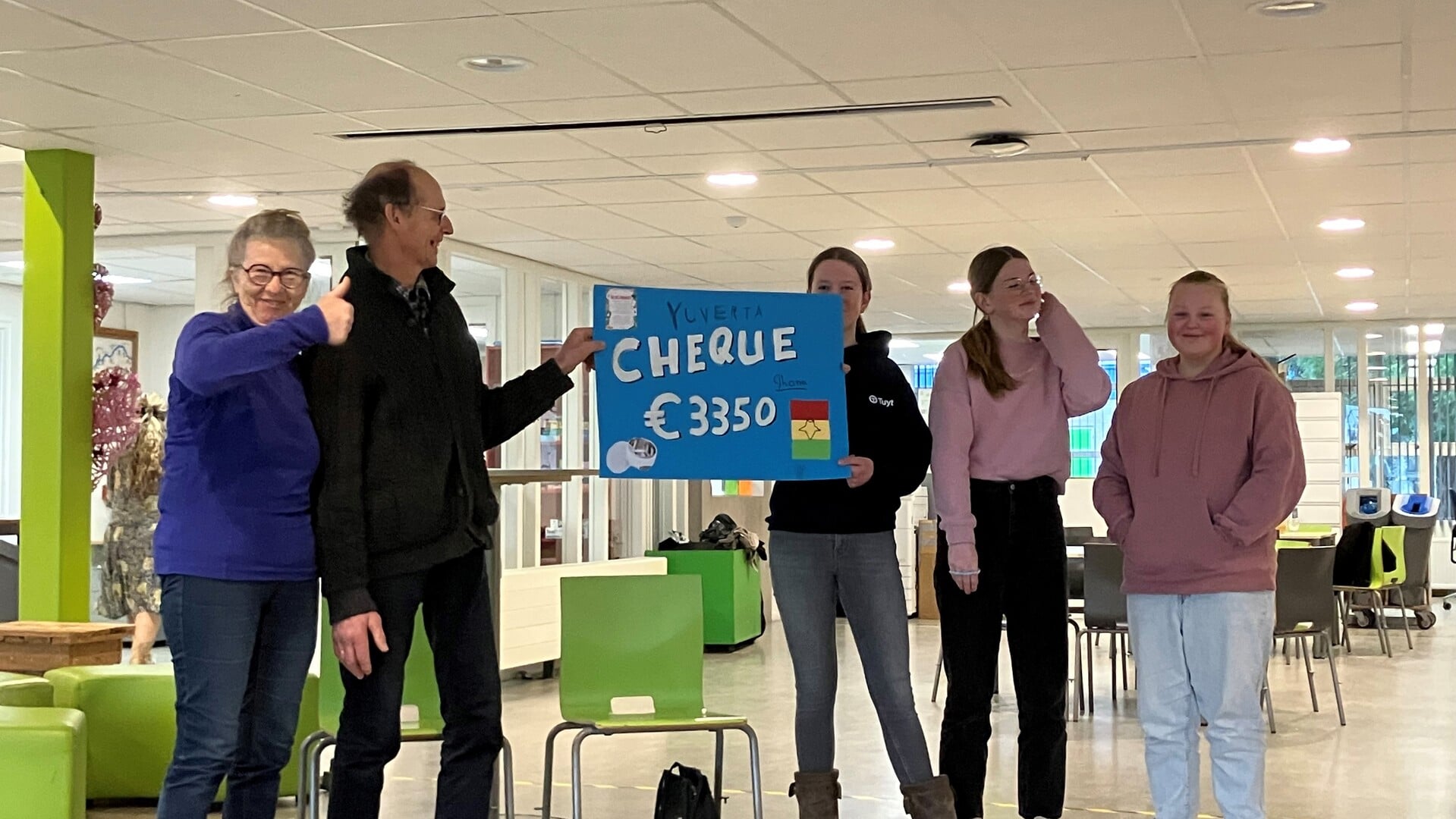Succesvolle Kerstmarkt bij Yuverta levert bijdrage van 3350 euro op voor yoghurtmachine in Ghana