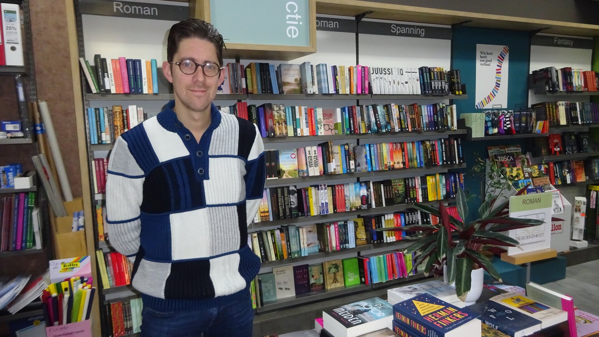 Dieter Ouwerkerk van boekhandel De Boekenkist in Gorinchem: ‘Mensen ervaren dat lezen rust geeft en