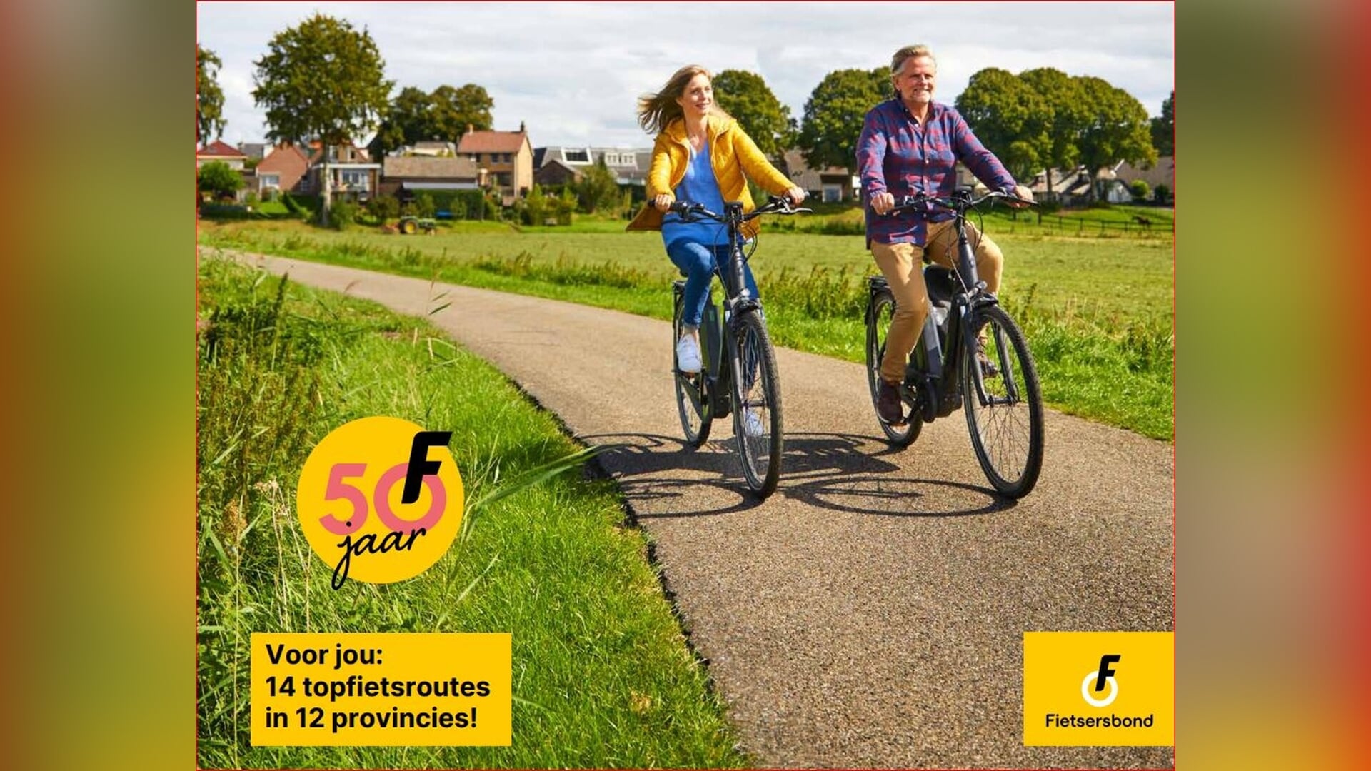 Vijftig-jarige Fietsersbond geeft gratis routegids uit met fietstocht over de Rivierdijk in Hardinxv