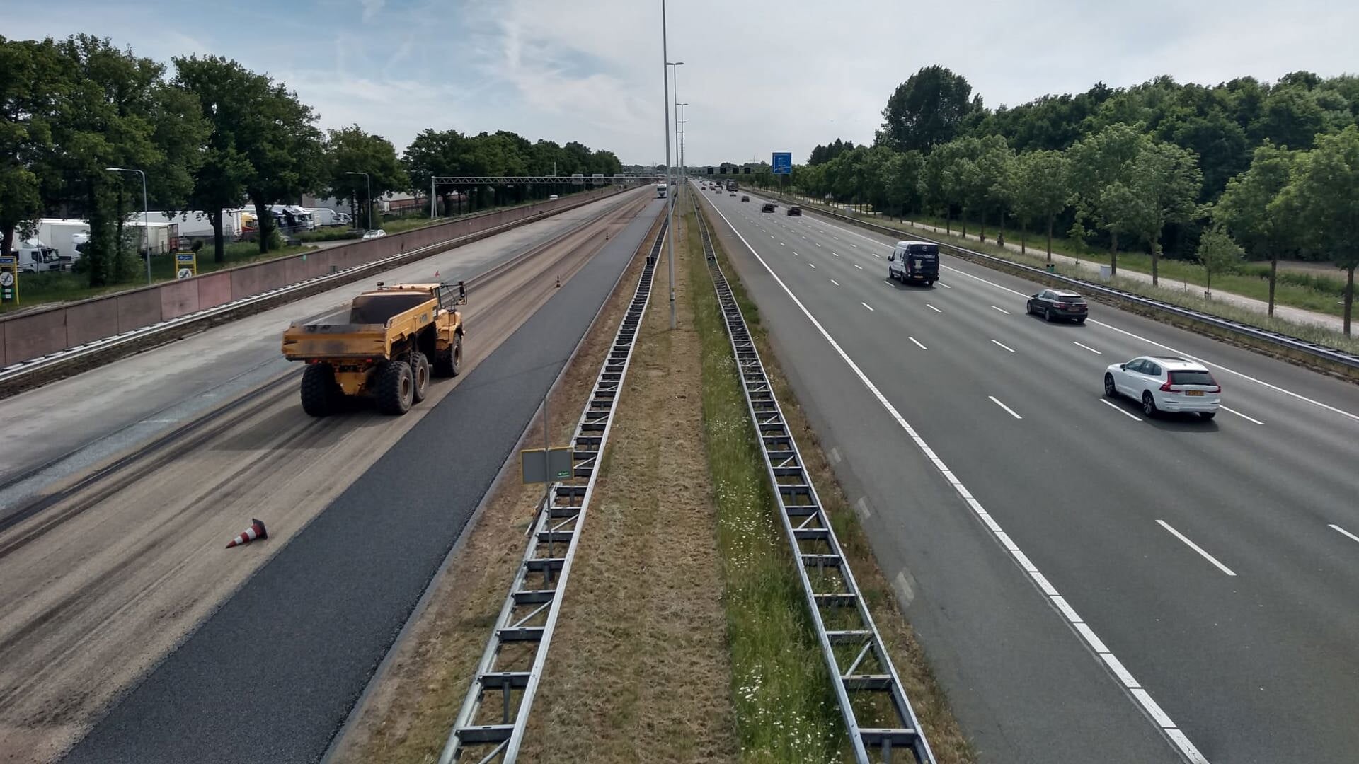 A12 tussen Veenendaal en Utrecht na negen dagen onderhoud weer open voor verkeer
