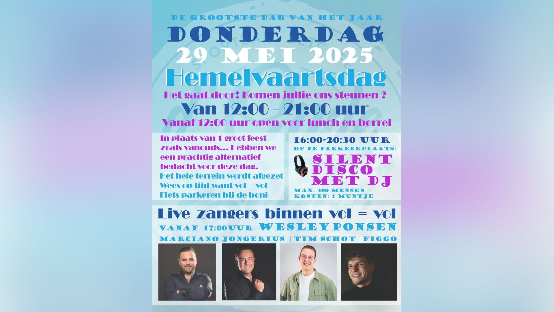 Stille disco met DJ bij d’Oude Enghe in Soest op Hemelvaartsdag