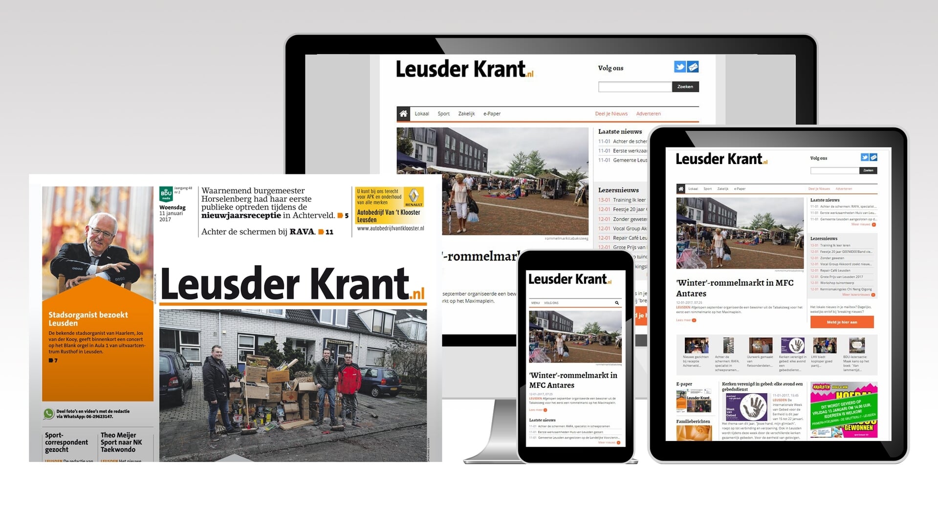 Deel jouw nieuws of evenement en maak kans op maximale publiciteit in de Leusder Krant