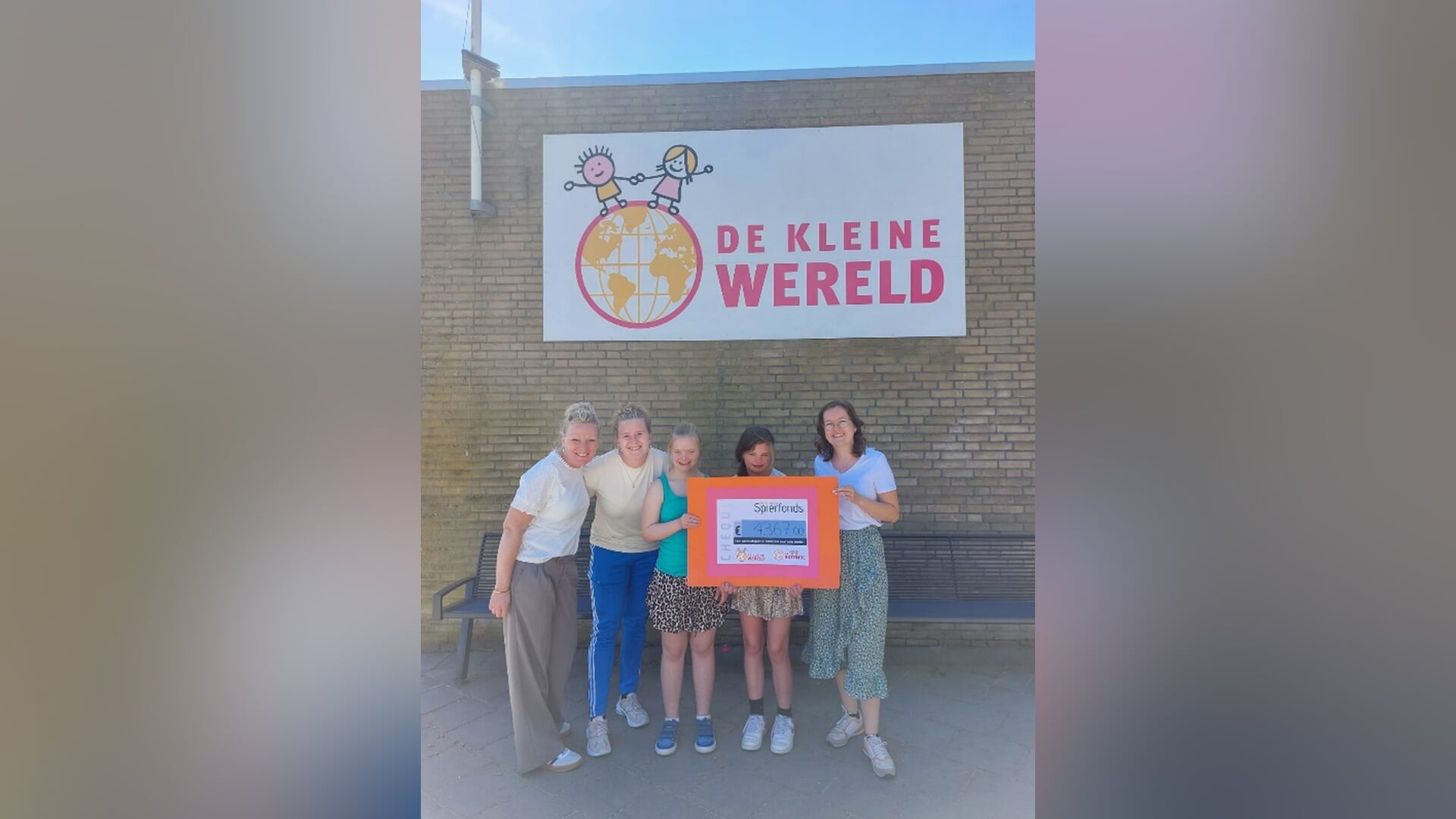 SPON-scholen De Kleine Wereld en de Rotonde in actie voor het Prinses Beatrix Spierfonds