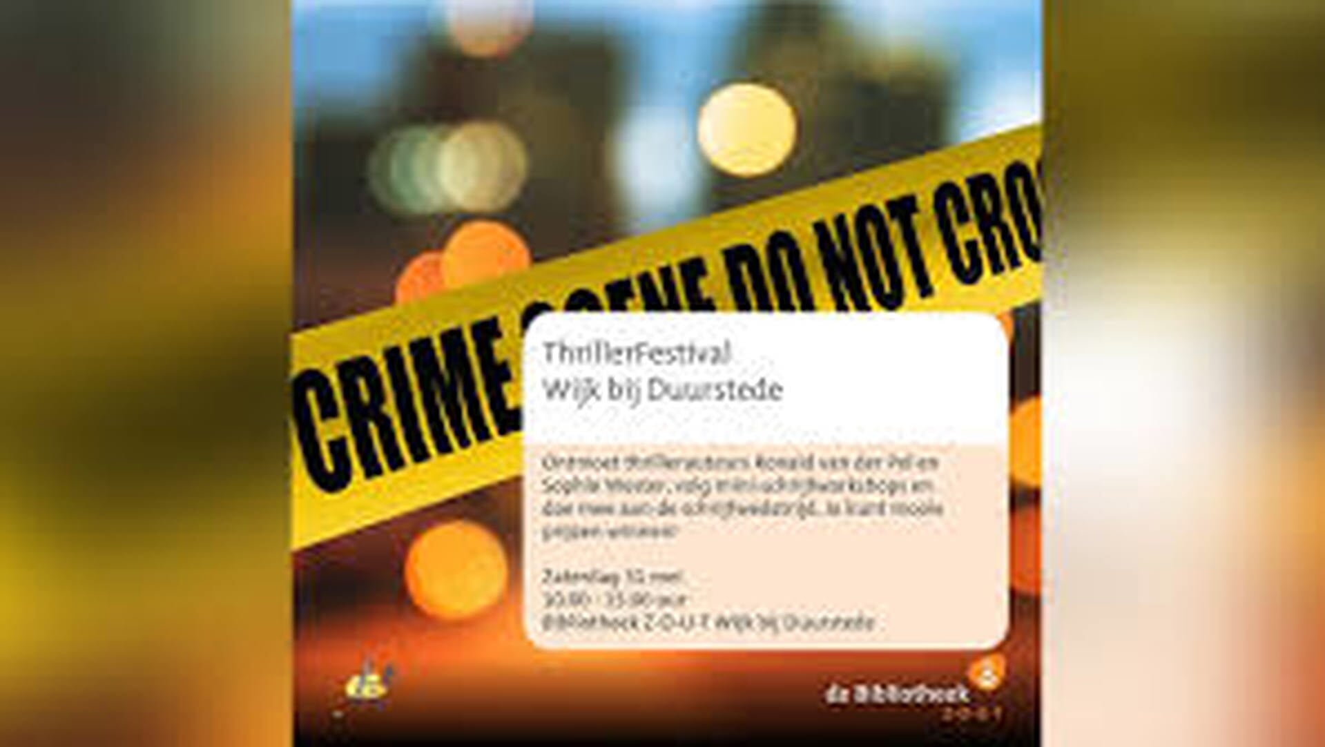 ThrillerFestival in Bibliotheek Z-O-U-T in Wijk bij Duurstede