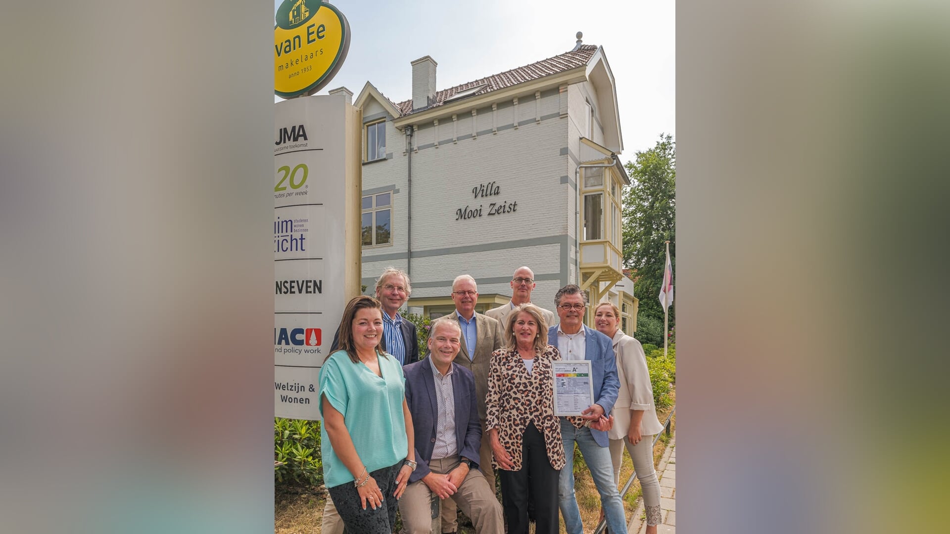 Historisch entreegebouw Villa Mooi Zeist is verduurzaamd en krijgt Energielabel A+