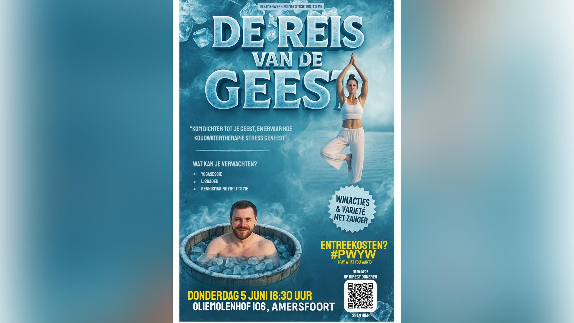 Iedereen is welkom – van yogasessies tot ijsbaden bij ‘De Reis van de Geest’