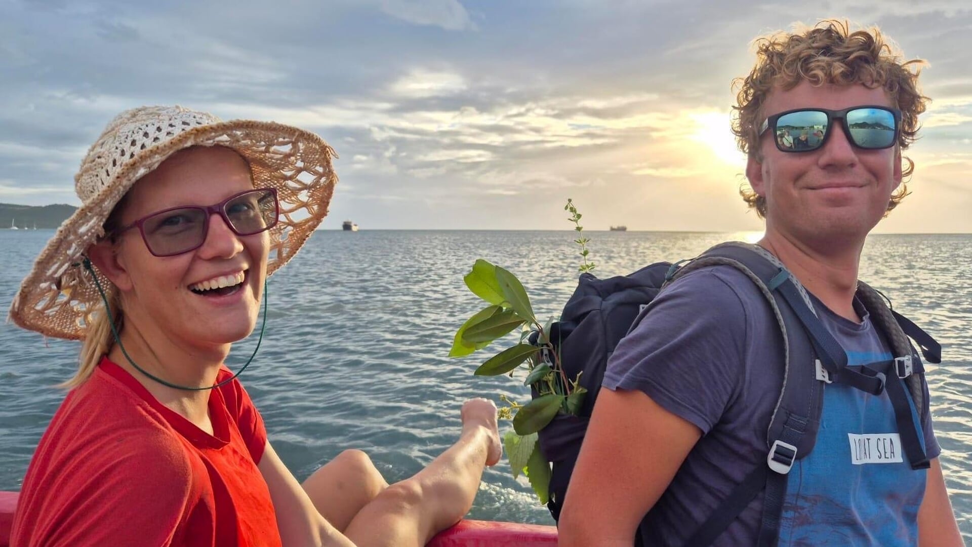 Amersfoorters Robin Jansen (29) en Kayleigh van der Wilt (28) zeilen al een jaar de wereld rond